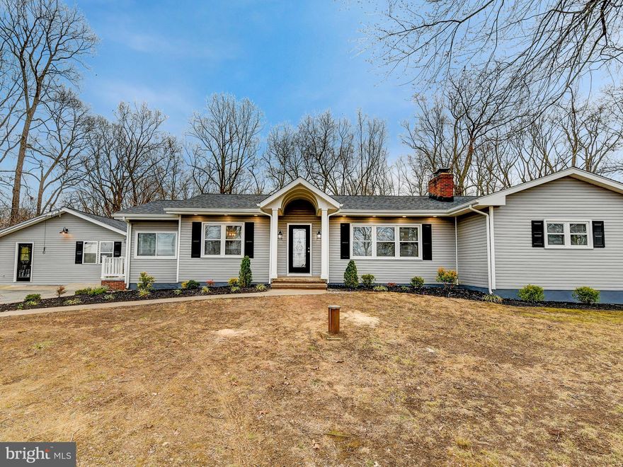 Back on the Market!!!!   Newly Renovated  4 Bedroom 3 Bath Rancher from top to bottom.  Must See!! Two Level unfinished Garage,  that can be set up with a living quarter or office, etc.  New Propane Heating System .
