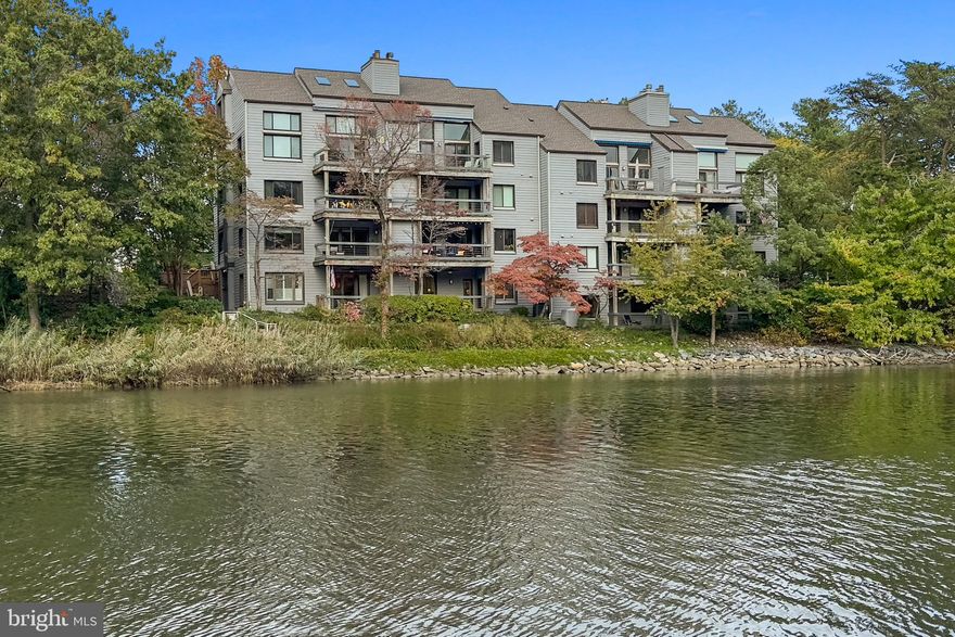 Stunning Waterfront terrace condo in Shearwater with TWO deeded boat slips. 1855 sq ft of feet of Southern exposure. Open and inviting floor plan surrounded by nature.  Sun-drenched condo with quiet serene relaxing Spa Creek views from your private oversized 40ft deck. Private terrace surrounded by a delightful brick garden patio for outdoor dining, grilling, and entertaining. Beautiful hardwoods in the expansive Living Room w/wood burning fireplace, and water views with deck access. Dining Room with hardwood flooring, crown molding, recessed lighting, and awesome water views.  The heart of the home, is a fabulous chef's gourmet kitchen with granite counters,  Stainless Steel appliances, a warming drawer, and a spacious pantry with a wine refrigerator. Highly functional social kitchen.   Alluring  Copper Island counter breakfast bar.  Primary Bedroom Suite with high ceilings, ceiling fan, and access to your private deck. Lots of great closet space and built-ins. Primary Bath with separate soaking tub, walk-in shower, and ample storage. Generous laundry room with washer/dryer, counter space, and room for storage.  Additional storage bin + storage on the outside deck. Concrete slab and steel construction.  The condo fee includes water, sewer, parking, trash, and snow removal, and basic cable. Abundance of nature, blue herons, and birds. Shearwater offers a waterfront pool with a grill area, PICKLEBALL, tennis, racquetball, kayak, and dinghy rack/storage, deep water slip marina with oyster shell walking paths all within a Gated Community. Enjoy a nice walk or bike ride, or the water taxi will pick you up at the marina dock and take you downtown. All the fun activities in Eastport are right in your backyard. Eastport Yacht Club parade of lights boat parade in December makes its final turn right in front of Shearwater. Shearwater is an exclusive gated enclave of 93 condos located on desirable Spa Creek. Come live and enjoy this wonderful waterfront lifestyle. Slip # B52 35x15 -floating dock does not convey ($417.70 annual fee )C41 40X15 (annual fee $509.19)
