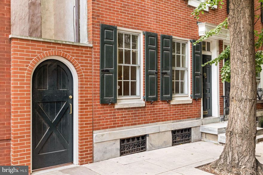 A very rare opportunity to own a piece of Philadelphia's iconic and beloved Rittenhouse Square. 1918 is one of only 12 remaining private Rittenhouse Square homes. The property features an Open Living Room/Dining Room, an Eat in Kitchen, 4 bedrooms and an abundance of custom built-ins and storage. The main Bedroom Suite can be found on the 2nd Floor and includes a Dressing Room with spacious closets. There are 3 additional bedrooms, one of which is presently used as a Library. Of course many historic details remain including 2 Fireplaces, beautiful Moldings and even the original Brass Fittings and Locks. Step outside your front door and you are on the Square. Unquestionably one of a kind.  LOCATION, LOCATION, LOCATION - Truer words were never spoken.

Photos are virtually staged. Within the Greenfield School Catchment.