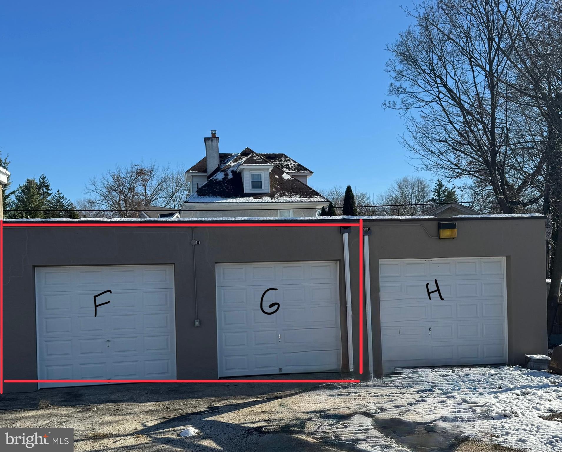 2 Garages (550 Sq Ft Double Garage) with two new 10' Wide x 8'10" High double steel overhead doors. Located in the heart of Erdenheim, minutes from Lincoln drive, Rt 309, Germantown Pike, Stenton Avenue, and the PA Turnpike (Rt 276) and Blue Route (Rt 476). The building is wired with 220v electric service. The roof, garage doors and most windows are newly replaced. There are no utilities except for electric. There is sewer, water and gas run to the building and available for connection by tenant, at tenant cost. The property is being rented as-is.