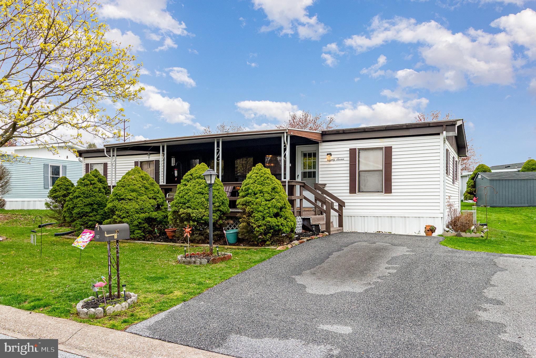 Great opportunity to own one of the FEW homes in Country Manor Farms 55+ Community with 3 bedrooms! Presenting to you this well maintained doublewide ranch home 1st floor open floor concept, gas heater, walk in shower and lots of storage. Close to shopping and medical facilities. Just in time to enjoy the spring weather on that large open front porch!