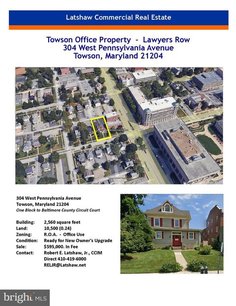 304 W PENNSYLVANIA AVENUE TOWSON MD 21204