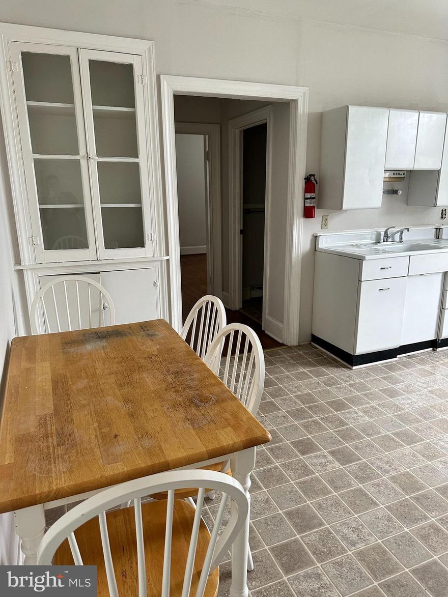 Efficiency apartment located in downtown Charles Town.   Unit offers eat-in kitchen space with a living/bedroom combination.  Laundry room onsite in building.  No smoking. There is no designated parking, all on street parking.  Rent includes the water, sewer & trash.