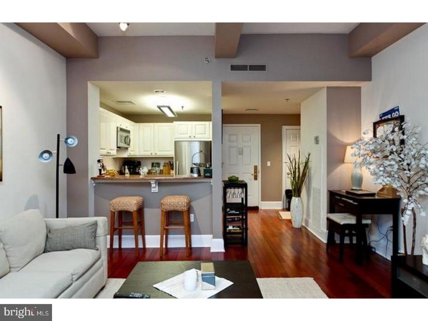 Don't miss the opportunity to own this spacious 1-bed 1-bath condo at the Ellington in the prestigious Rittenhouse neighborhood. The Ellington, winner of five William Penn Awards of Excellence, offers 24-hour Concierge, Emergency Maintenance, a Fitness Center and Club Room with TV and Wi-Fi and is close to several kinds of public transportation. The condo association also loves pets and will happily welcome your furry friend to the building. Condo fee includes all amenities and utilities. A brand new microwave was installed in the kitchen and the flat screen TV in the master bedroom is also included in the sale. This beautiful home has truly been priced to sell and would be a great investment for anyone. Property is vacant and is move-in ready!