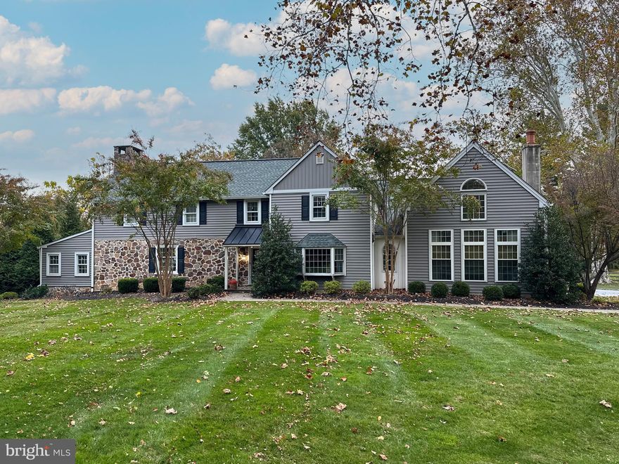 Welcome to 1141 Lafayette Rd, a fully REDESIGNED and RENOVATED Colonial nestled on 2 PRIVATE ACRES in the coveted Colonial Village neighborhood of Wayne. This timeless residence seamlessly blends historic charm with modern luxury, featuring original restored pumpkin pine floors, a custom gourmet CHEF'S KITCHEN with premium cabinetry, stone countertops, and high-end appliances, plus DESIGNER UPDATED BATHS and a spacious layout with abundant storage, a FINISHED BASEMENT (including a playhouse with slide!), and an oversized 2-car garage. The walk-up unfinished attic offers expansion potential, while the OUTDOOR OASIS includes a custom designed pergola, a fully equipped kitchen with leathered granite countertops and high-end appliances, in-ground HEATED SALTWATER POOL w/ SPA and tanning ledge, all surrounded by mature trees for ultimate privacy. Since 2016, the owners have invested OVER $550k IN UPGRADES, including: new patios, roof, siding, new plumbing, electrical, and HVAC systems, which ensure peace of mind. Let’s not forget that there are TWO PRIMARY BEDROOM SUITES! And here’s the best part - TAXES ARE JUST $13K on almost 2 ACRES  in the heart of Wayne! This unbeatable & SOUGHT-AFTER MAIN LINE LOCATION located on a quiet, tree-lined street is just minutes from the King of Prussia Town Center, dining, boutiques, top-rated schools, and major highways. A rare opportunity in Colonial Village, combining classic elegance, modern comfort, and convenience.