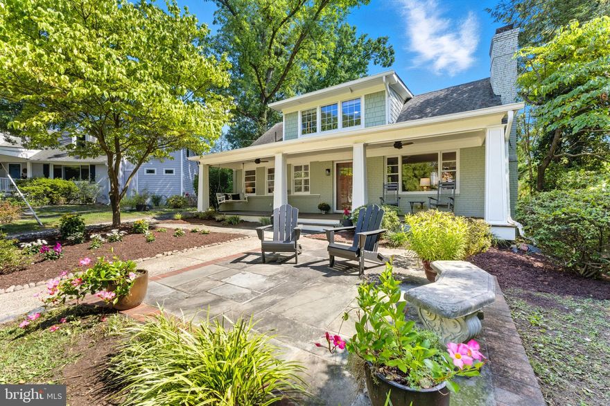 Charming Spacious Cape Cod on Quiet Cul-de-Sac
Welcome to 2913 Richmond Lane — a beautifully updated and expanded 4-bedroom, 3.5-bath home tucked away on a peaceful cul-de-sac in the heart of Alexandria’s Northridge neighborhood. Just steps from Monticello Park, this property combines classic architectural details with modern updates, making it ideal for comfortable living and effortless entertaining.
The moment you arrive at the property, the inviting full-length front porch catches your eye. Featuring exotic hardwood floors, dual ceiling fans, and four craftsman-style battered columns, it offers the perfect place to unwind, greet guests, or enjoy the neighborhood atmosphere. Prefer sunshine? A serene front stone patio surrounded by lush landscaping offers another outdoor retreat.
Inside, the main level boasts a warm and welcoming living room anchored by a wood-burning fireplace and rich hardwood floors that continue throughout the top two levels. The adjacent formal dining room provides ample space for gatherings, while the main-level bedroom with a stunning en suite bath offers flexibility for guests, multi-generational living, or as a primary bedroom.
At the heart of the home is the kitchen/great room addition—a showstopper designed for everyday living and entertaining. Highlights include quartzite counters and a large island with seating for six, a deep enamel farmhouse sink, custom cabinetry, recessed lighting, and two polished nickel pendant lights. The kitchen opens to a cozy family room featuring a gas fireplace and direct access to the covered side deck outdoor living space overlooking the spacious reare yard.
Upstairs, you’ll find three bedrooms, including a tranquil primary suite, and an updated hallway bath.  The half landing staircase leading to the second level fosters a sense of privacy and separation to the space.  
The lower level offers great versatility, with two separate living/playing areas—perfect for a media room, home office, or guest space. The large, carpeted recreation room in the rear addition features high ceilings and windows that fill the space with natural light.  A large laundry and a storage room bring functionality to the space.  
Out back, the yard is a private oasis with room to play, garden, or enjoy the outdoors. Several raised beds, mature plantings, and a charming brick retaining wall frame the space.