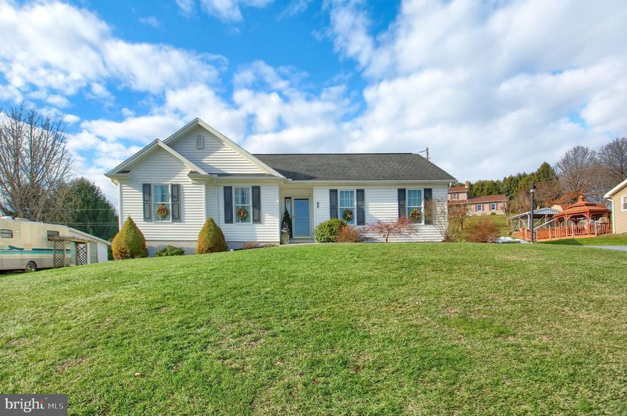 What a terrific home! Built in 2007 this home is in pristine condition.  The main level was completed repainted and all carpeting was replaced in 2018.  Walk into this home and the first thing you will see is the huge, open living room with vaulted ceilings and beautiful stone fireplace.  This is one-floor living at it's best with 3 bedrooms and 2 full baths on the main level.  The dining area connects the living room and bright, open kitchen.  The kitchen is fresh and updated with off white cabinets, island, gas cooking and lots of natural light. The stairway to the finished lower level is open and accessible.  The finished lower level is a large open space.  It has a built in "office area", an updated half bath, and plenty of space for entertaining, watching tv, and fitness equipment or game area.  The unfinished space is very large, spacious and dry and includes a door to the back yard. Superior wall foundations were used in construction. Don't miss the convenience of the oversized side-entry garage and the 1st floor laundry.  Central AC and warm, efficient propane, forced air heat complete the checklist.  This home is in a prime location, 30 minutes to Harrisburg, 30 minutes to Selinsgrove.  Look out your front door at the beautiful views of the Susquehanna River and enjoy the peace and community of small town living.  Bonus is that this home is on public sewer and water!   This home has been inspected and repairs have been made.  This is home truly fits the definition of a perfection.