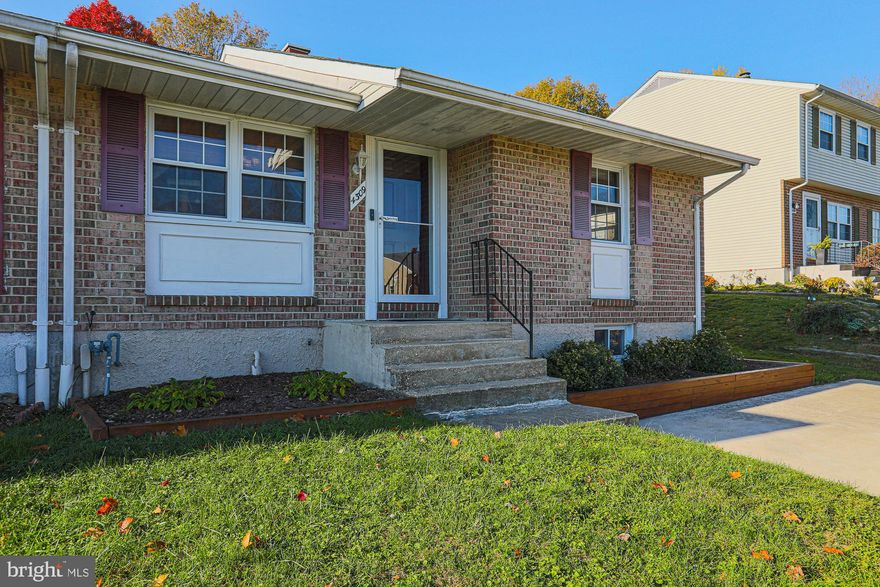 BEAUTIFULLY Updated 3 Bedroom 3 FULL Bath BRICK Front Semi Detached Ranch Style Home in Hallfield Manor * Features Include:  SPACIOUS living room/dining room area * GORGEOUS kitchen with GRANITE countertops, backsplash, STAINLESS steel appliances and FRENCH doors that lead to a cozy deck * GLEAMING hardwood floors * NEW HVAC * Chair Rail * Crown Molding *  PRIMARY ensuite  * On the LOWER level you will find a LARGE family room and rec room  with recessed lighting, FULL bath and laundry  * FULLY fenced yard with patio * MULTIPLE car driveway * Meticulously kept home that will not last long * A MUST SEE!!