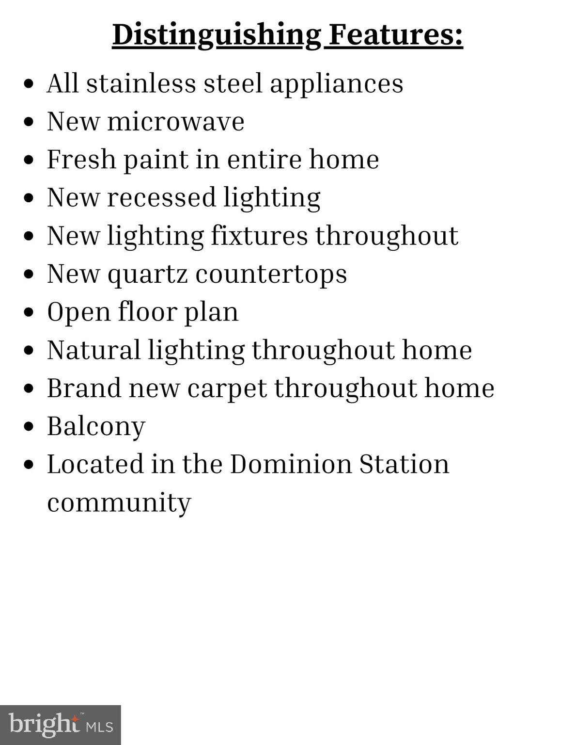 DOMINION STATION CONDOMINIUM - Residential