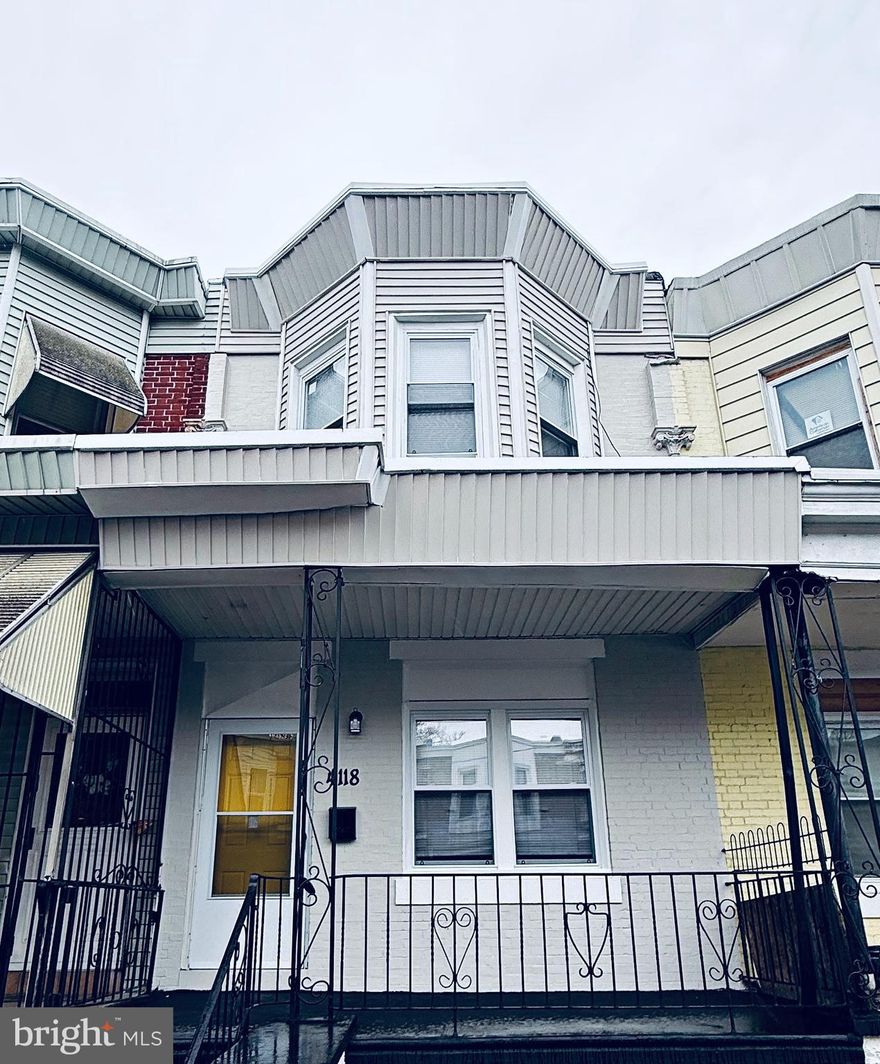 Welcome to this magnificent and charming home located the desirable Hunting Park neighborhood of Philadelphia. A beautifully renovated porch-front row home now available for sale. This beautiful property has been completely updated from the top to the bottom offering modern comforts and stylish finishes throughout. As you enter, you’ll take notice of the bright open-concept, boastful ceiling height including the abundance of integrated recess lighting and the endless connection to the living and dining area that seamlessly flows into the updated kitchen. Anyone who loves to cook will enjoy cooking in this stunning fully renovated eat- in kitchen, with granite countertops, contemporary cabinetry, brand-new stainless-steel appliances, including a stove and dishwasher. A convenient door off the kitchen provides access to a private backyard. The second floor offers 3 bedrooms, ample closet space and a beautifully updated hall bath that completes the second floor. The fully finished basement provides a half bathroom and plenty of space for relaxing, entertaining guests. The important components are brand new heating unit, brand hot water tank, brand new electrical system, freshly coated roof with a 2year warranty and so much more. Also, this home is located in a prime area near Broad St. Temple Hospital, Temple University, and all public transit, restaurants and shopping stores. All is missing is you waiting to make this house your new home. Check out the virtual tour. Schedule your appointment today.