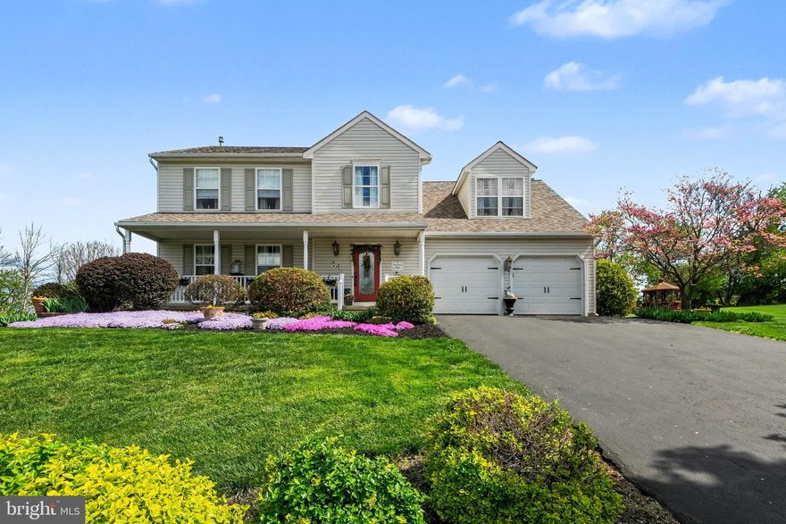 Welcome to 33 Cubbler Ct, a beautifully maintained and thoughtfully updated home tucked away at the end of a quiet cul-de-sac in the Boyertown School District. Situated on a spacious half acre lot, this 4-bedroom, 2.5-bath home offers the perfect blend of comfort, functionality, and outdoor enjoyment. The backyard is a true retreat, featuring a deck, patio, gazebo, shed, and meticulously cared-for landscaping and gardens. Even better, the property behind the home has been deeded to the county, ensuring it will remain undeveloped, providing lasting privacy and peaceful views. Inside, pride of ownership is evident throughout. The home has been consistently maintained and updated over the years, including improvements to the kitchen, family room, bathrooms, and the addition of real hardwood flooring, and real tile flooring. The family room is a standout space with cathedral wood ceilings, a pellet stove, and a stunning stone fireplace, perfect for cozy nights and entertaining. Additional features include a full finished basement for added living space, central air, and forced air heat powered by propane. The home is equipped with a whole-house Cummins generator and an owned, buried propane tank for added efficiency and peace of mind. This is a rare opportunity to own a move-in ready home in a desirable location with long-term privacy, schedule your showing today.