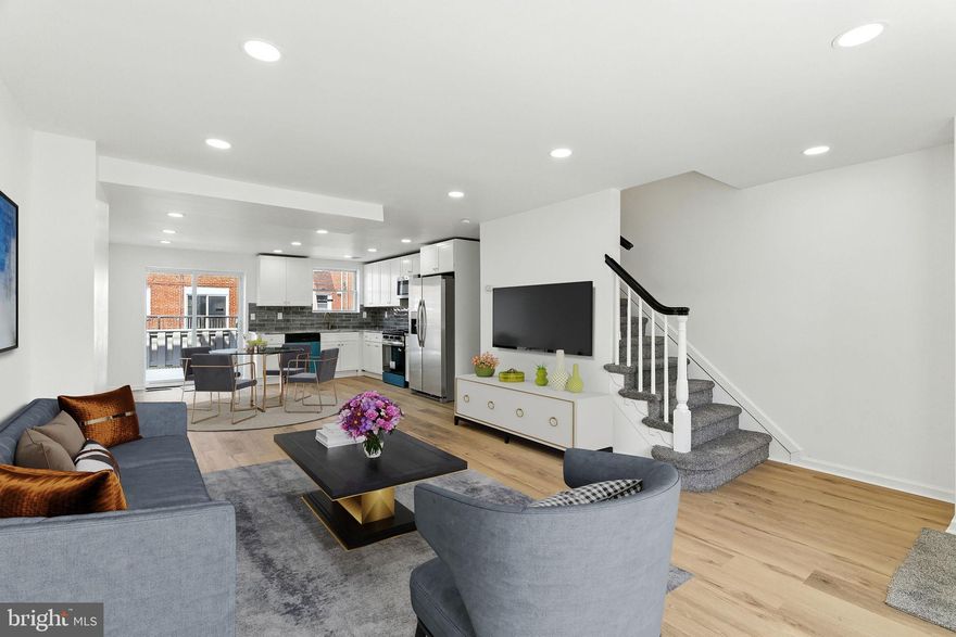 Stunning 4 bedroom and 2 full bathroom townhome now available. Upon arrival, you'll notice a well kept block, front patio and driveway parking on the exterior. From there, a free flowing open concept boasting all natural light, modern kitchen, dining and living room combination on the main level. Next, 3 bedrooms, 1 full bathroom and tons of closet space upstairs. And finally an extra bedroom, full bathroom, deck and finished basement perfect for entertaining friends and family. Could it get any better though? It does! This home also has a new HVAC system, plumbing and appliances throughout. In addition, it's near all the public transportation you need to make the commute a breeze so make your appointment today before it's too late!