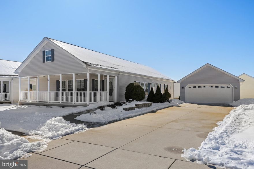 This spacious home offers desirable one-floor living with two large bedrooms and two full bathrooms. The layout provides an abundance of living space, featuring a full living room and an open kitchen and dining area—perfect for everyday living and entertaining. The front of the home includes a versatile open area that can be used as a family room or an ideal home office. This home is spotless and clearly reflects true pride of ownership throughout. Additional highlights include a full two-car garage offering ample storage, as well as a walk-up attic for even more storage space. Enjoy relaxing on the full covered front porch, adding charm and functionality to the home’s exterior.
Priced to sell—don’t miss this exceptional opportunity!