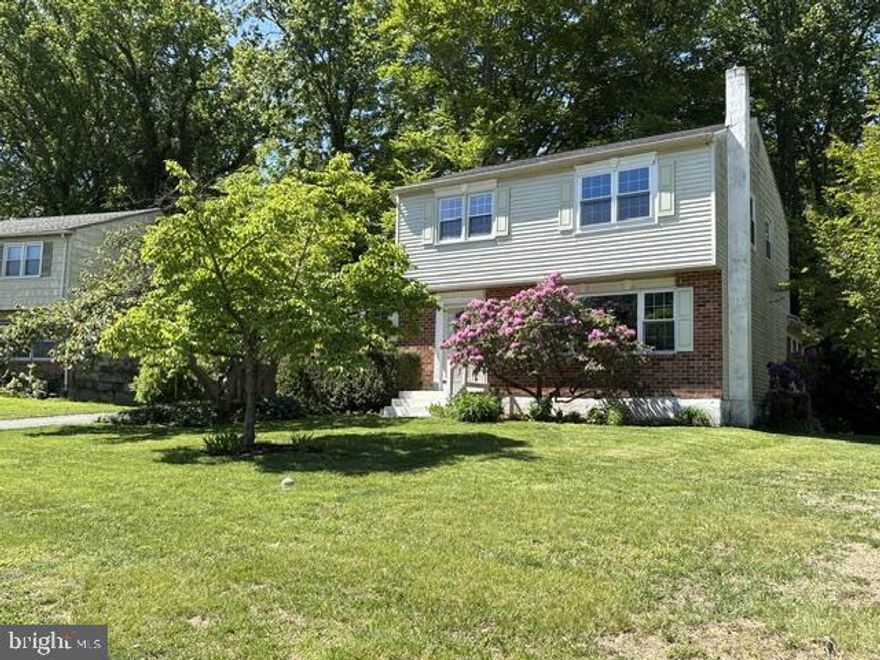 Welcome to a charmer in Glasgow Pines. Located on a quiet cul-de-sac, this beautiful 4 bedroom, 1.5 bath home has features that add to ease of living as well as peace of mind for years to come.  The first floor has a nicely sized updated kitchen, half bath, formal living room, dining room, den and main floor laundry. The best feature on the main floor is the large sunroom/family room!  In this room it feels as if nature is brought to you.  You can spend hours relaxing or with family and friends as you overlook the wooded lot.  Upstairs there is a full bath, 3 bedrooms and a nice sized Primary.  The basement is unfinished, but lends to good storage.  Step outside and enjoy your private lot with 16 x 12 custom workshop/shed with electric.  The deck is large and would be wonderful for hosting outdoor events.  An added bonus, is the minimal annual homeowner fee includes entrance to the community pool. All this and you are in the Newark Charter School 5 mile radius!  Other notable updates are newer roof with 50 year shingle, newer HVAC, newer mini splits in sunroom, electric hookup for EV vehicle, lots of newer windows as well as energy efficient blown in and spray foam insulation.  This home is convenient to Wilmington, Christiana Mall, Old New Castle as well as many other amenities.