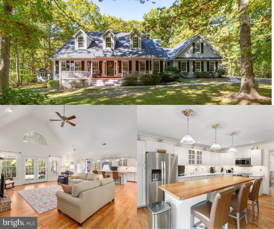 Discover Your Private Paradise!  Welcome to your serene retreat, perfectly nestled on 15 acres of restorative land while being just minutes away from everything you need! This stunning property is a rare find, featuring main-level living for your convenience.  This fabulous location is just 5 minutes from the Virginia Railway Express.  Enjoy a brand-new bathrooms, a roof replaced in 2023 and an HVAC system updated just6 years ago.  Relax on your inviting front porch or retreat to the back screened porch for tranquility in nature. Enter spacious and light-filled rooms with generous secondary bedrooms and a versatile loft above the garage that can serve as an additional bedroom or home office.   Cozy up by the wooded fireplace in the family room or enjoy evenings by the outdoor fireplace area. Two 12x12 sheds provide ample storage space for all your needs. A Generac whole-house generator ensures you’ll never be left in the dark. With about 1 acre cleared and the rest beautifully wooded, this property is perfect for those seeking both space and serenity. Plus, newer refrigerator, stove & microwave and the entire home has been freshly painted!  Don’t miss out on this incredible opportunity! Schedule your showing today and start your journey to living in your very own private oasis. Now is your time to explore all this home has to offer!
