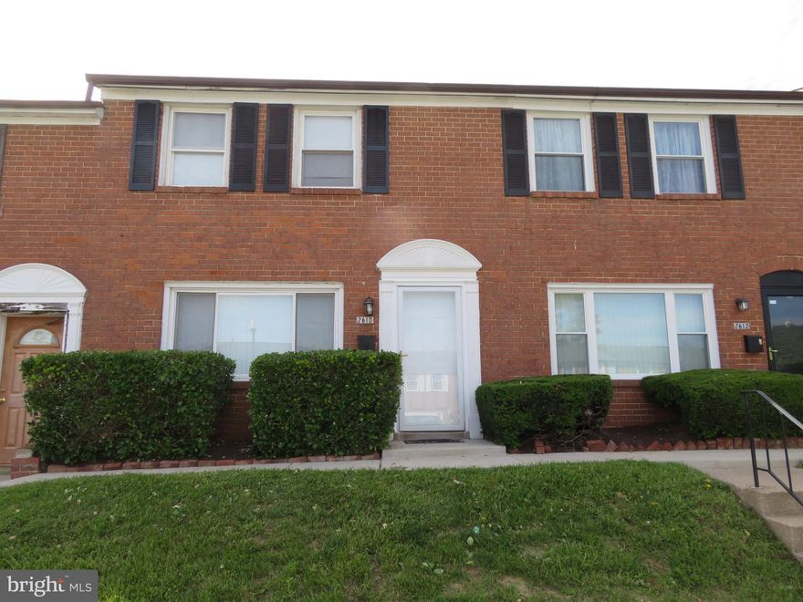 This stunning interior group Townhouse in Windsor Mills is waiting to be your new home. Its a 2 Bedrooms with 1 Full and Half bath ready to be a part of your new beginning for your dream future height.  Kitchen appliances nicely updated.  Washer and Dryer, Hot Water heater are up to date.  Come experience this welcoming and well-kept neighborhood now.