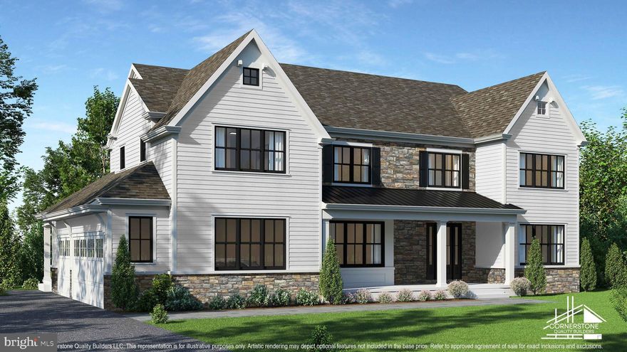 Introducing Lot #30 in the prestigious Parker Preserve community, located within the award-winning Unionville–Chadds Ford School District. Ideally positioned just outside West Chester Borough and minutes from Longwood Gardens, this prime location offers convenient access to major routes, shopping, dining, and everyday necessities.
This custom residence offers 5,531 square feet of thoughtfully designed living space with premium finishes throughout. The first floor features an open-concept layout where the expansive kitchen flows seamlessly into the spacious family room, complemented by a bright morning room off the kitchen—perfect for casual dining and daily living.
The home includes 4 generously sized bedrooms, each with a private en-suite bath and walk-in closet, along with 2 additional powder rooms, 10' first-floor ceilings, 9' second-floor ceilings, and a 3-car garage. A walkout lower level offers excellent potential for future expansion.
With permits in hand and construction ready to begin, buyers have the opportunity to personalize selections and design their ideal home. A 10-year builder’s warranty adds peace of mind, completing this exceptional offering in one of the area’s most desirable luxury communities.