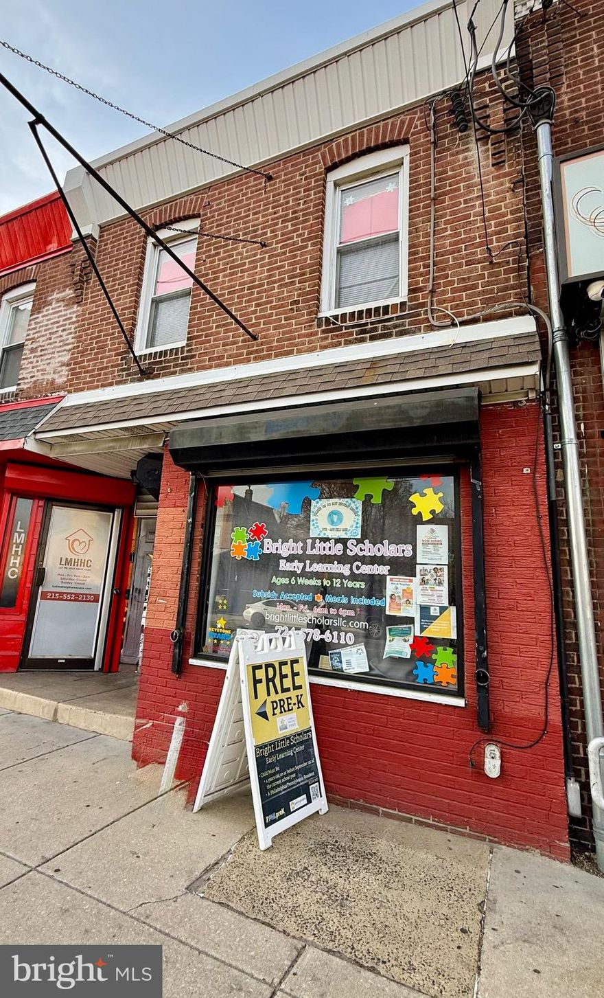 Mixed-Use Investment Opportunity – Fully Leased Daycare Facility
Well-maintained mixed-use property featuring a first-floor commercial space and second-floor residential unit, currently fully utilized as an approved daycare facility for up to 24 children. This turnkey investment offers strong income potential with a reliable tenant in place through June 2027, paying all utilities.
The first floor offers a functional commercial layout with a half bath, pocket door access to the second floor, basement access, and direct access to a large fenced-in backyard.
The second floor includes a full kitchen, half bath (previously equipped with a shower that can be easily reinstalled), a private front entrance, and a fire escape providing additional access to the yard.
Additional features include separate entrances for each level, two separate meters, and a recently updated tankless water heater. The building is well cared for and fully code compliant.
Please note: All daycare equipment is tenant-owned and does not convey. The daycare business is also owned and operated by the tenant; only the real estate is being offered for sale. Property is being sold in as-is condition.
Contact for lease details and additional information.