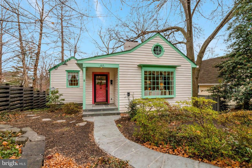 Wonderful, one of a kind bungalow with 3 bedrooms and 2 ½ baths in sought after Lyon Park.  The living room, located just off the entry foyer, is bright with lots of windows, has a fireplace with an attractive mantel, and hardwood floors.  In addition to the living room, the main level features 2 bedrooms, 2 full baths, and a sunroom (or family room) addition.  The primary bedroom has a nicely remodeled full bath and skylight, and connects to the sunroom.  The 2nd bedroom has soaring cathedral ceilings, indirect lighting, and an adjacent remodeled full bath.  The sunroom addition in the rear has 2 skylights, indirect lighting, a fireplace, and nice views of the rear yard.  The sunroom addition sits above a large screened porch below.  There are 3 woodburning fireplaces in the home – in the living room, dining room, and the sunroom.  Downstairs is the kitchen, dining room, 3rd bedroom (or den/office), a half bath, and the utility and laundry rooms.  The kitchen, with Viking stove, has access to the large screened porch in back. The separate dining room features attractive woodwork and a fireplace.  In the far back of the property is the Carriage House (as is), that can be used for extra storage and has tremendous potential for future renovation; perhaps for an office, studio, or playhouse?  The house is air conditioned by 6 ductless mini split units, each with a remote, that provide quiet and efficient air conditioning.

The house is located on a quiet, low traffic, tree-lined street.  The large lot, with approximately 9,104 sq ft, backs to a walking trail (the street in back was never developed).  Great close-in location.  Convenient to numerous restaurants and services in and around Clarendon as well as close to the Clarendon and Virginia Square Metros.  Easy commute to D. C., Tysons, The Pentagon, and Old Town Alexandria.