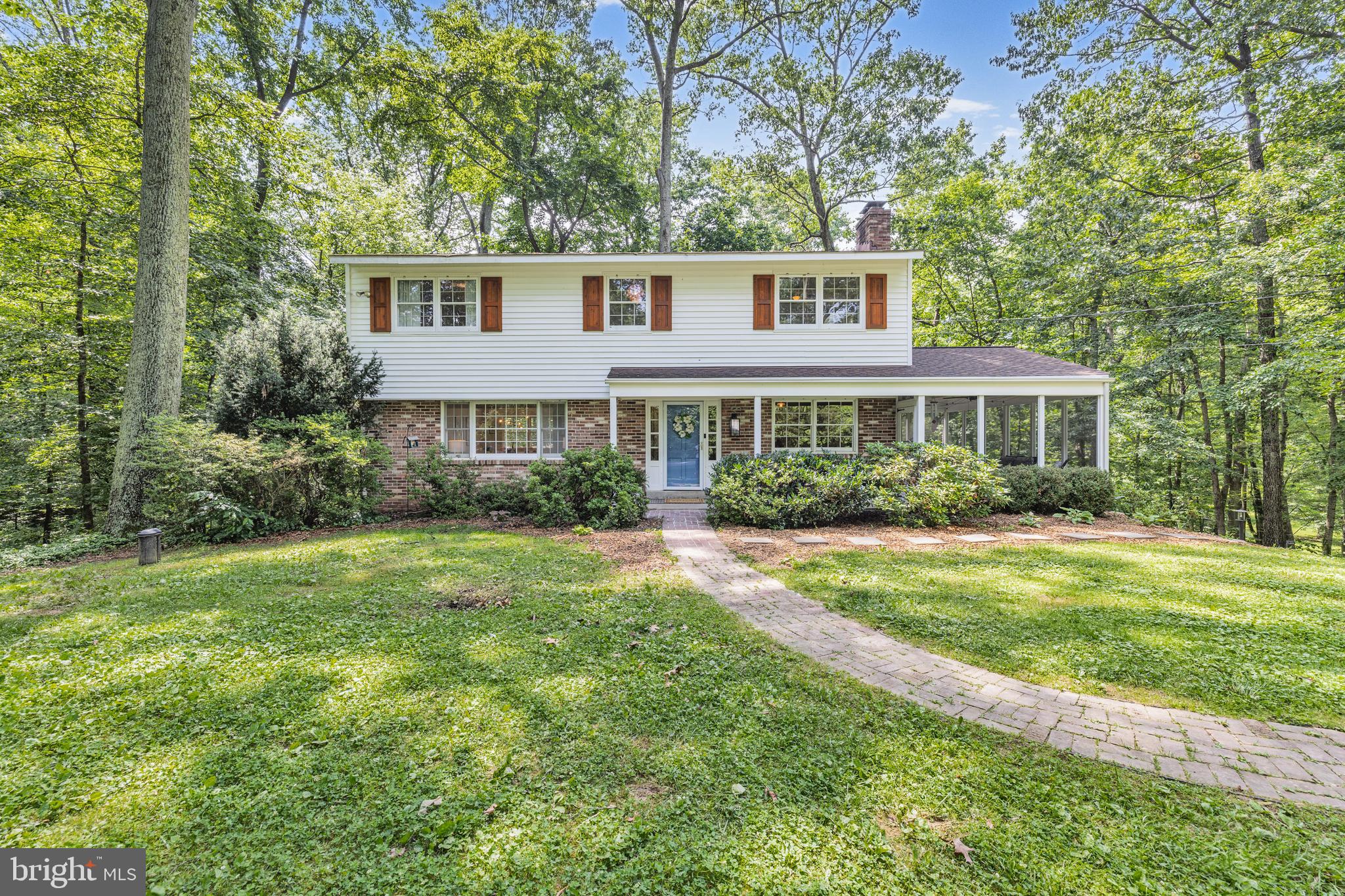 Welcome to your private retreat on nearly 2 acres in a serene cul-de-sac setting yet just minutes from restaurants, shopping, schools and more! This spacious 4-bedroom, 2.5-bath single-family home offers over 3,000 sq ft of comfortable living space with thoughtful modern updates throughout. Inside, hardwood floors grace the upper two levels, with the main level hardwood newly updated in 2020. Enjoy multiple main level living areas including a formal living room, elegant dining room, and cozy family room with a wood-burning fireplace. The updated powder room (2023) adds convenience and style. Entertainers will love the stunning kitchen, complete with upgraded countertops, tiled backsplash, sleek modern cabinetry, stainless steel appliances (including a wall oven and French door refrigerator), an induction cooktop, newer LVP flooring (2017) and open access to the adjacent dining room. The eat-in breakfast nook feels like a peaceful treehouse retreat, with views of the lush rear yard—perfect for bird watchers and nature lovers. Step outside to unwind on the screened-in porch or entertain on the brand-new rear patio (2025), surrounded by a partially wooded lot with open meadow. Host unforgettable evenings around the fire pit, or collect fresh eggs daily from your own flock—chicken coop, covered run, and fenced garden available to convey! And don’t miss the back field—a secluded retreat where surrounding homes are out of sight, offering a true sense of privacy and escape. Dog lovers will enjoy the Invisible Fence surrounding the yard! When ready to relax, head upstairs to the owner's suite featuring two walk-in closets and an ensuite bath with contemporary fixtures and a walk-in shower. Three additional bedrooms and a second full bath with shower/tub combo complete the upper level. The walkout lower level with rec room featuring brand-new LVP flooring (2025) is ideal for movie nights in, a home gym, or a playroom. You'll also find a spacious laundry area with updated front-loading appliances and plenty of extra storage. A partially finished half bath with rough-in plumbing offers the perfect opportunity to add your personal finishing touches. Major system updates include: water heater (2019), furnace (2020), main level AC (2022), water treatment/filtration system (2022), water pressure tank (2024), and well pump (2024). Two-zone central air ensures year-round comfort. A detached 2-car garage with a breezeway to the home and space for workshop, plus a long gravel driveway and parking pad, provide ample parking for 10+ cars. Experience peaceful, country living with suburban convenience—just minutes from hiking, biking, parks, shopping, dining, I-270, and the ICC. Don’t miss this rare gem!