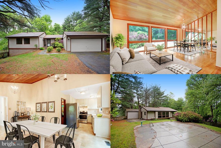 Welcome to this beautiful home on the largest lot in the neighborhood. Premium and private, it offers exceptional space and seclusion. Positioned on an elevated lot above the surrounding homes, it enjoys stunning views and enhanced privacy. Surrounded by mature trees, the setting provides natural beauty and peaceful tranquility.

Recent upgrades include new siding, new windows, a new roof, freshly painted rooms on the main level, and a new electrical circuit board with updated outlets—offering peace of mind for years to come. Nearly all lighting fixtures on the main level have been recently replaced, adding a fresh, modern touch throughout. The bathrooms have also been thoughtfully refreshed with new vanities, toilets, mirrors, medicine cabinets, and fixtures, giving them a clean and updated feel with potential for further personalization.

A charming flagstone walkway leads you to this well-maintained home where natural light pours in through oversized windows and a cozy fireplace adds warmth. Inside, stunning cathedral Redwood ceilings bring character and architectural charm to the living space.

Enjoy beautiful views from the large windows in the bedrooms, living room, and kitchen, with daily sightings of birds and backyard wildlife. It’s like having your own private sanctuary right outside your door.

The main level features three spacious bedrooms, while the finished lower level includes an additional bedroom, full bathroom, den, and office or flex space to suit your needs. The expansive rear and side yards are perfect for entertaining or relaxing in privacy.

A two-car garage completes this exceptional property, ideally located just minutes from Dufief Local Park, Dufief Elementary School, and Kentlands Market Square. Price improved to reflect any updates needed, providing a fantastic opportunity to add your personal touch and build equity in a one-of-a-kind home.