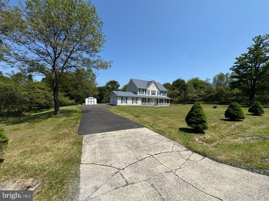 Welcome to this beautifully maintained 3-bedroom, 2.5-bath Colonial nestled on over an acre of land in the desirable Sierra View community of Chestnuthill Township. This home offers a perfect blend of space, comfort, and functionality with a thoughtfully designed layout ideal for everyday living and entertaining. The main level features a spacious family room, living room, and formal dining room-all centered around a large, inviting kitchen. The kitchen boasts a center island, ample cabinetry, a bright eat-in area, and direct access to the backyard, making indoor-outdoor living a breeze. Upstairs, the expansive primary suite provides a relaxing retreat with a private full bathroom complete with a jetted tub and a generously sized walk-in closet. Two additional bedrooms and a full bath complete the second floor. The finished third-floor attic offers versatile bonus space-perfect for a home office, playroom, gym, or guest area. Additional highlights include a 2-car garage, a large driveway for ample parking, and a storage shed. Enjoy the privacy and room to roam on your oversized lot while still being part of a community that offers fantastic amenities, including an outdoor pool, clubhouse, playground, and basketball courts. Don't miss the opportunity to make this wonderful property your next home! Schedule Your Showing Today!