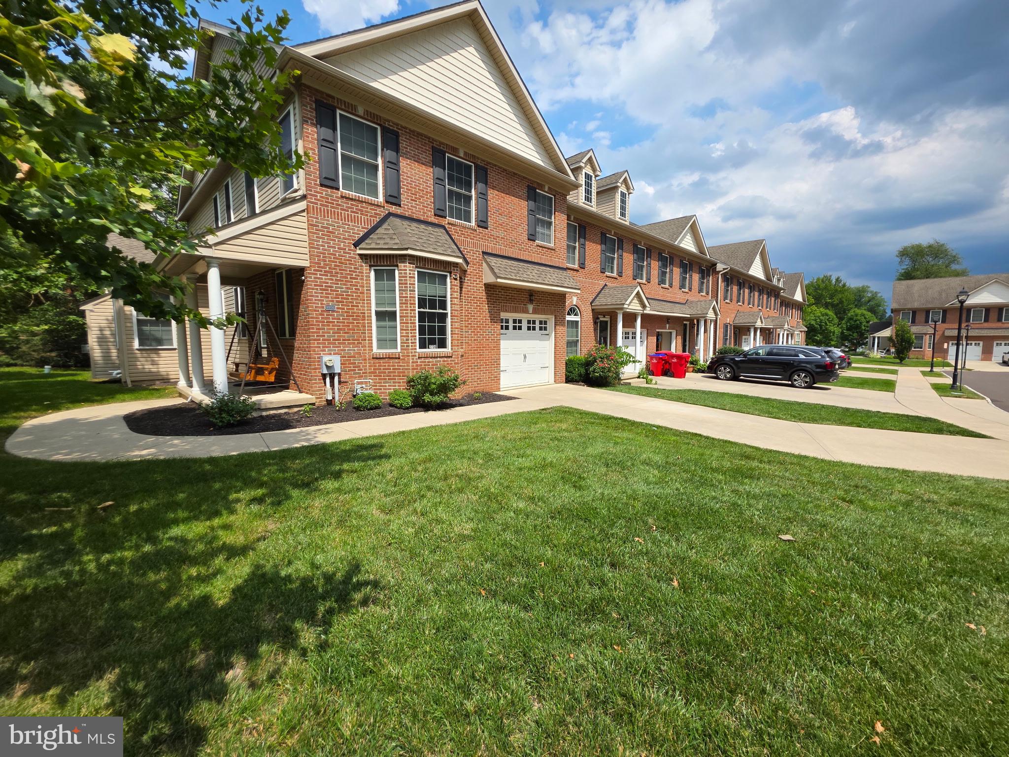 An Excellent End Unit townhouse, Brick Front, Side Entrance with porch in Willow Crossing neighborhood off Blair Mill, in Upper Moreland schools. As you enter, you will be impressed with 9' first floor ceilings, the extra large LR/DR w lots of windows - bay window in LR. Hallway with powder room through to a large LR/FR with gas fireplace. Sliding doors leading to Trex no maintenance deck for private entertaining. All new(2024) Samsung Smart kitchen appliances with center island & 42" cabinets, beautiful hardwood floors through first floor. - Upstairs extra wide hallway, large main bedroom with cathedral ceiling, large walk in closet, bath with tub & shower. Lower level is poured concrete finished basement loaded with comfortable carpet and home theater installed with Projector. Energy efficient double hung windows w Low-E glass, Newer HVAC (2023), Air filter sys, Cable TV Wired, Sprinkler system, one car garage parking and additional two cars concrete driveway parking and plenty of overflow parking spots for guests. Very well maintained side walks, snow removal & lawn care by Homeowners Associations with low monthly fees. Convenient to shopping, businesses, all major highways, specially next to PA Turnpike.