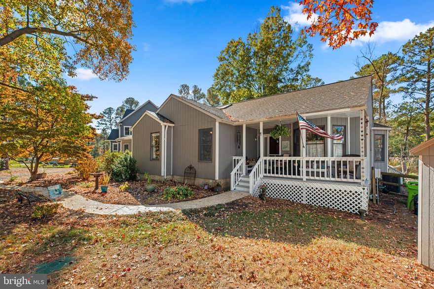 Property should be back on the market in March.  This WATERFRONT property offers serene views of South Prong Creek. Many new updates since 2018 include the sidewalk, circular driveway, shed, pier, primary suite with bath, dock and landscaping. Enjoy the beautiful hardwood floors in the living room, dining room & kitchen with bay window to the tranquil views of the water. Spacious bedrooms which includes two primary suites with bath and lots of closet space. French door leading to deck, separate laundry room and cozy front porch.  Kitchen  offers white cabinets, granite counter tops &  Stainless Steel appliances. Wonderful outdoor space with large yard, outdoor shower, deck and an amazing new large pier great for enjoying your morning coffee, fishing, crabbing & sunsets.