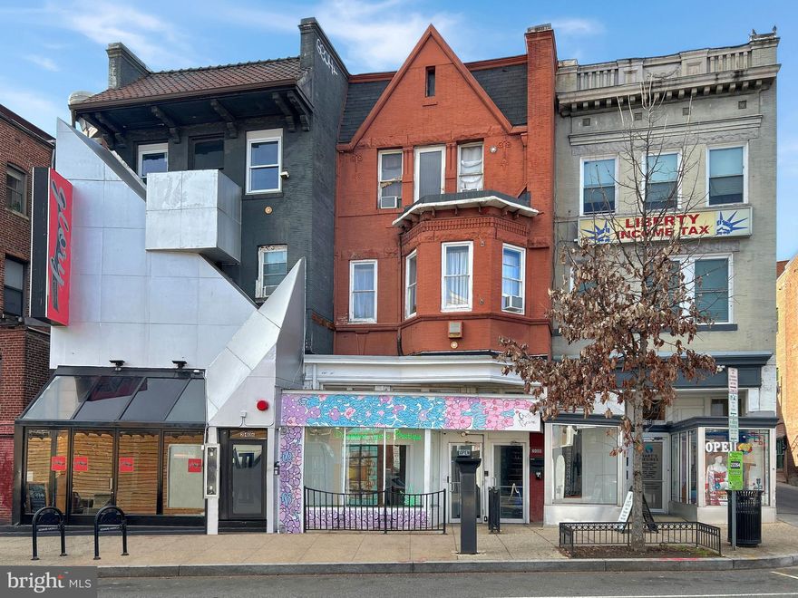 Excellent investment opportunity to purchase three adjacent three-story, mixed-use buildings in Adams Morgan! This outstanding location fronts directly to 18th Street among a wide variety of restaurants, bars, and retail shops! The property consists of commercial spaces at street level and six residential apartments on the second and third floors. The retail spaces offer window frontage to 18th Street and range between 1,900 and 2,100 square feet. The residential unit mix is comprised of three 2-bedroom units (average 900 sq ft each) and three 3-bedroom units (average 1,050 sq ft each). All three buildings are offered for sale together as a single portfolio and not individually. In total, the buildings contain 14,641 square feet according to the tax records, with 11,920 square feet of usable building area on a 4,113 sq ft parcel.

The properties are being sold subject to the terms of the pending offer detailed in the Sale Motion. Each bidder is bidding based on the terms and conditions set forth in the Sale Motion with the next highest acceptable bid being $4,100,000. All sales are subject to the approval of the US Bankruptcy Court.

The location is within walking distance of Kalorama Park, with the larger Walter Pierce Park and Meridian Hill Parks just a few blocks further away. There’s multifamily across the street and elsewhere in the neighborhood. Neighboring businesses include Capital Blossom Day Spa, The Game sports pub, Rise Bakery, Mediterranean Spot, Amerstdam Falafal, Los Cuates Cantina, Isshin Asian Bistro, and many more.

The property is situated in a MU-5A zone. The MU-5 zones are intended for medium-density, compact mixed-use development with an emphasis on residential uses, and to provide facilities for shopping and business needs, housing, and mixed-uses for large segments of the District of Columbia outside of the central core. The land uses in the MU-5A zone permits multifamily, office, retail, and arts uses as of right, and are typically located on arterial streets, in uptown and regional centers, and at rapid transit stops.

All sales are subject to US Bankruptcy Court approval.