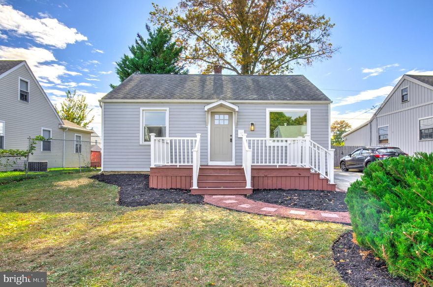 Welcome home to this completely renovated Cape Cod charmer in Norwood, PA! Nestled in a quiet, established residential neighborhood with convenient access to major routes, this home blends modern updates with classic appeal. The refreshed exterior boasts great curb appeal featuring new windows & doors, as well as a new rear roof and high-efficiency natural gas HVAC system for peace of mind. Step inside to find a bright open-concept living space with durable luxury vinyl plank flooring throughout. The stunning kitchen is a showstopper, complete with a center island, quartz countertops, stainless steel appliances, and stylish open shelving. A separate mudroom area offers convenient laundry space and easy outdoor access. Two main-level bedrooms feature cozy carpeting, and the full bathroom shines with a beautifully tiled tub/shower combination. Upstairs, a spacious and private third bedroom provides flexibility for a primary suite, office, or guest retreat. The freshly painted basement offers clean, practical storage. Outside, the brand new rear deck overlooks a flat, usable backyard perfect for relaxing or entertaining. Move right in and enjoy everything this Norwood gem has to offer!