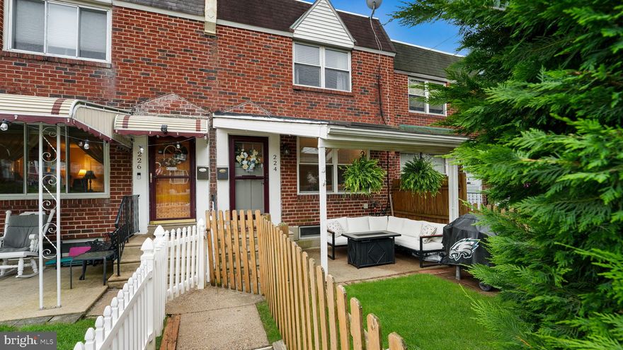 Welcome to 224 East Park Avenue, a beautifully maintained 3 bedroom, 2 bathroom twin home ideally situated in the vibrant heart of Ambler Borough and within the award-winning Wissahickon School District. From the moment you arrive, you'll be greeted by a welcoming covered front porch, surrounded by thoughtfully landscaped greenery for added privacy—perfect for enjoying your morning coffee or relaxing with friends. Inside, the open-concept layout is designed for modern living. The bright and spacious living room features built-in bookshelves, a coat closet, and two large windows that flood the space with natural light. Flowing seamlessly from the living area is a generous dining or breakfast space leading into a recently updated kitchen (2023), offering both style and functionality. Upstairs, the primary bedroom provides ample space and comfort, accompanied by two additional bedrooms and a fully renovated hall bath (2021), complete with a new skylight, vanity, and updated fixtures. The finished lower level is a standout bonus—featuring durable ceramic tile flooring, a full bathroom, a versatile office or storage area, a workshop with built-in bench, and a laundry area. Whether you're looking for extra entertainment space, a home gym, or a creative studio, the possibilities are endless. Additional highlights include a private driveway, a storage shed, new carpeting (2023), and a new roof (2021). Enjoy the convenience of being just blocks away from Ambler’s charming downtown shops and restaurants, with the Ambler train station nearby for easy commuting to Philadelphia. Don’t miss your chance to own this delightful home in a highly sought-after location. Schedule your showing today!