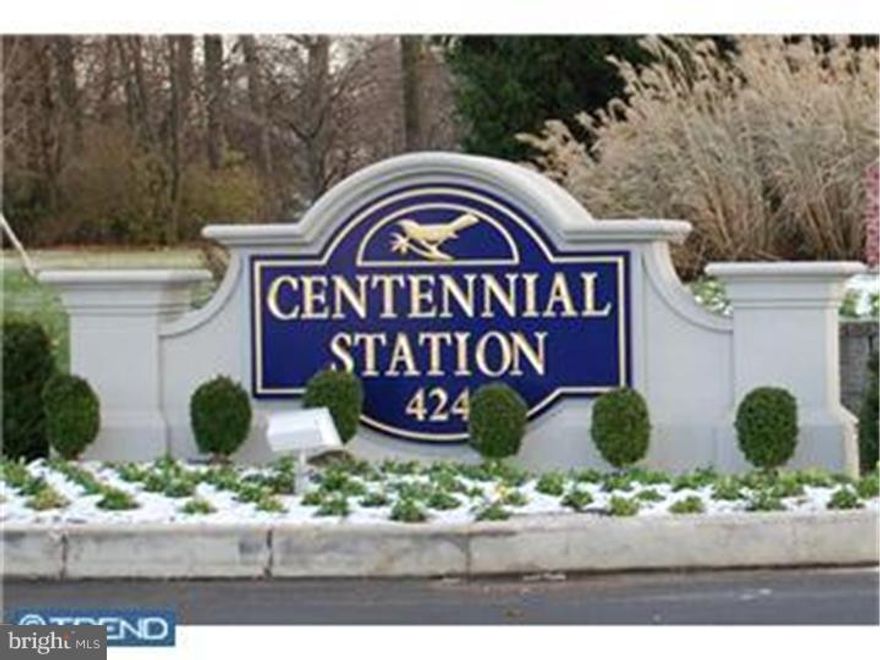 Large Rare Corner unit in Bucks County's best value in Active Adult living! Newer upgraded  carpeting. FORMAL Dining Room! Enter this Upgraded Condo through its ceramic foyer. Once inside, you'll be treated to a huge ranch-like home At Centennial Station (55+ Housing). Very bright with southwest exposure. You'll also discover very generous room sizes, especially in the enlarged kitchen with room for a 6 seat kitchen set. Very bright/cheery w/ 11 windows. All that and it's located in A Building That Is Connected To Extensive Activity Center Including Indoor Year-Round Pool, Exercise Room, Craft Room (With Kiln), Card Room, Billiard Room, And Meeting/Banquet Room. Commercial Wing Of Activity Center Boasts Real Estate Office, Hair Salon, Dentist. Construction Features Include Solid Concrete/Cinderblock Construction, Sprinklers and Security System. No dogs except service animals. Pictures are from 2011.