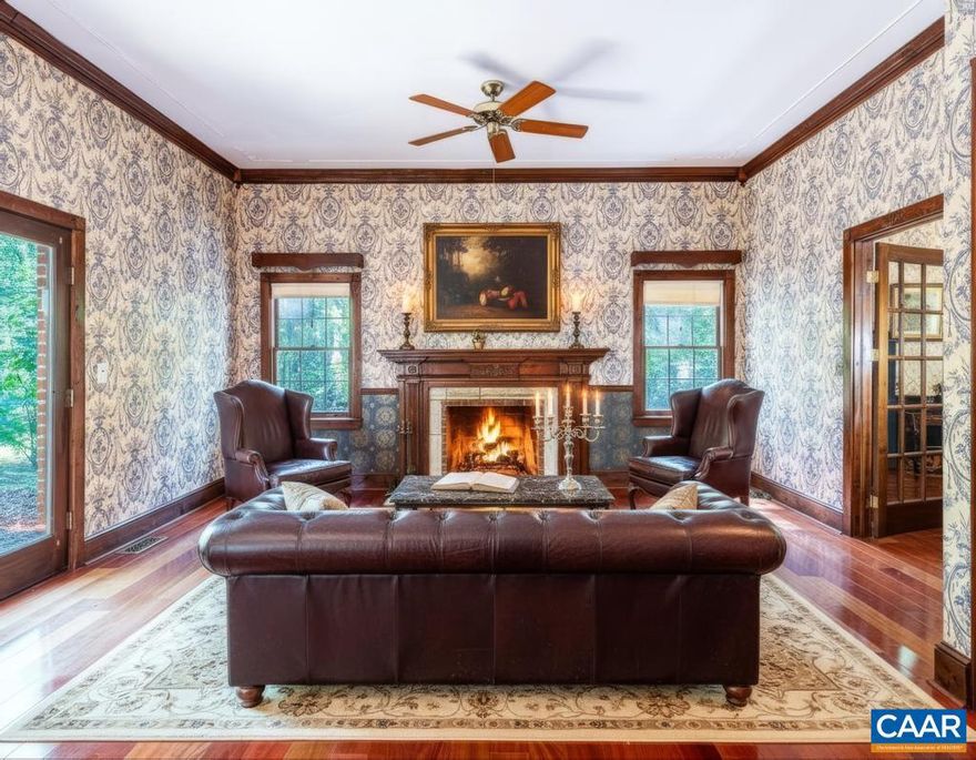 Charming Brick Colonial on 3.7 Acres ? 11 miles from the town of Gordonsville and 11 miles from Zion Crossroads!         Discover timeless charm in this beautiful 3-bedroom, 3-bath classic brick colonial. Ready to make it yours, this home offers space, style, and serenity on a generous 3.7-acre lot.         Step inside the main level featuring elegant finishes and a striking staircase that leads to the upper floor. The spacious master suite is a true retreat, complete with a cozy fireplace and multiple closets for ample storage. Two additional bedrooms share a convenient Jack and Jill bathroom?perfect for family or guests.         Additional highlights include:         A 22 KW whole-house generator for peace of mind         Brand new gutter leaf guards installed in 2024         A fire pit area ideal for relaxing evenings or entertaining         This is a property that truly has it all?space, character, and thoughtful updates. Don?t miss your chance to make this beautiful home yours. Schedule your private showing today!,Fireplace in Living Room,Fireplace in Master Bedroom