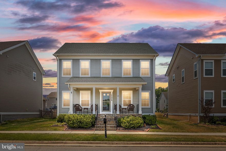 Beautiful colonial in upscale community halfway between Fredericksburg and Richmond. 3 bed 2.5 bath with space for another bedroom and bath in the framed in and plumbed basement. Inviting front porch, over-sized two car garage, large beautifully  tiled shower and walk-in closet with built-in storage in primary bedroom. Open concept family room and kitchen. Granite counter tops in kitchen, upgraded lighting, barn door (in basement). The community boasts a 10,000 sq ft. Clubhouse with Fitness center, 3 parks, a Village Green, Playground, Amphitheater, Community Garden, Butterfly Garden, Pool, Dog Park, Public Library, trails and pond. Situated adjacent to the South River, Ladysmith Village incorporates every element of a simple life while minutes from the big city. Activities include Farmers Market, parades, breakfasts, dinners and cookouts. It is not uncommon to see a marathon, or a scouting event in the community and yet conveniently located to shopping, post office, schools, library and other facilities.