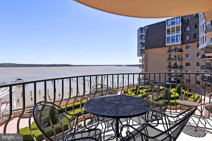 Experience Waterfront Living with Panoramic Potomac River Views!
Wake up to breathtaking sunrises and the tranquil beauty of abundant wildlife from this delightful two-bedroom, two-bath home in the coveted Porto Vecchio community. Enjoy your morning coffee or unwind after a long day on the private balcony overlooking the river—your front-row seat to nature's daily show.
Designed for effortless one-level living, this home boasts graciously proportioned rooms filled with natural light, thanks to large corner windows. The formal living and dining rooms provide an elegant setting for entertaining, while the charm of this residence creates an inviting and comfortable space to call home. Porto Vecchio offers a vibrant, social community with a range of exceptional amenities, including:
A beautifully remodeled riverfront party room for hosting memorable events
State-of-the-art exercise facilities
A sparkling pool and tennis courts
Convenient car service
Garage parking for ease and security & storage unit
This is more than a home—it's a lifestyle. Discover the perfect blend of sophistication and serenity at Porto Vecchio!