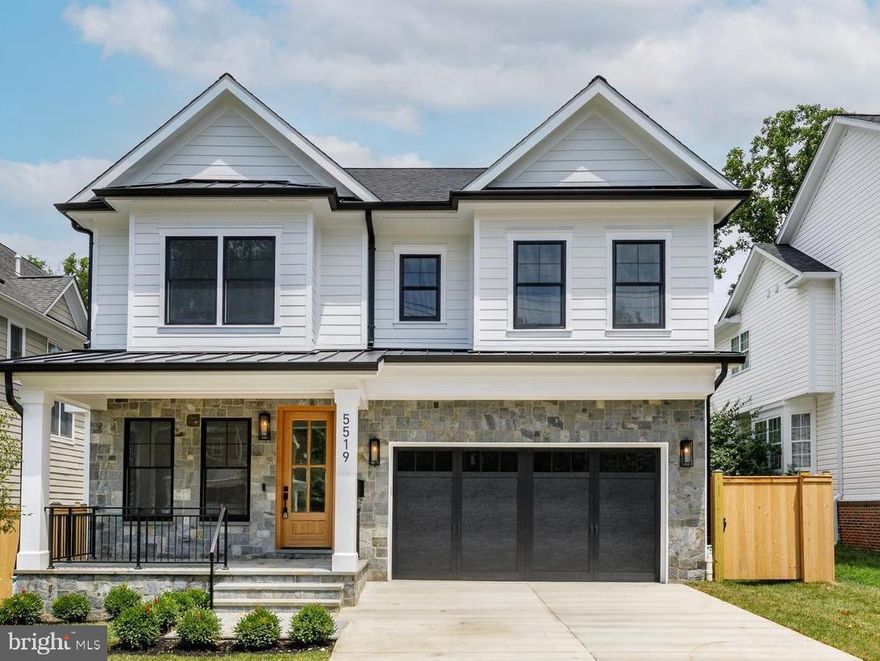 Another gorgoeus new build by ERB Construction!   Nestled in the beloved "Southwick" community behind Suburban Hospital and blocks to Bradley Hills Elementary.  Enjoy all the the modern details of new contruction with high ceilings, custom lighting,  and beautiful blond wood floors.  Enter the open floor plan, great for entertaining, with both formal living and informal living and dining alike.  Highlights include a large great-room off the chef’s kitchen, stainless appliances, modern white tile backsplash and a waterfall eat-in center island that easily seats four plus.  Adding to the livability of the first floor, are a spacious mudroom off garage and butler pantry perfect for wine or coffee bar.  Ascend to the spacious upper bedrooms including one with an ensuite bath and two with shared jack-and-jill style double sink vanity and shower room.   The owner’s oasis showcases a tray ceiling, recessed lighting and center chandelier with double custom walk-in closets. 
 The primary bath has separate sinks and soaking tub with a benched large walk-in glass shower.   For your convenience, enjoy galley style upper laundry room with folder counter and sink.   The lower level has full guest suite and second kitchenette great for live in support or family visits.   Enjoy an open family room and equally spacious multi-purpose room perfect for gym, theater or split for gym and additional office.  The large back porch highlights a fully fenced yard.   All of this conveniently located in Whitman Cluster schools and to Bethesda Row!