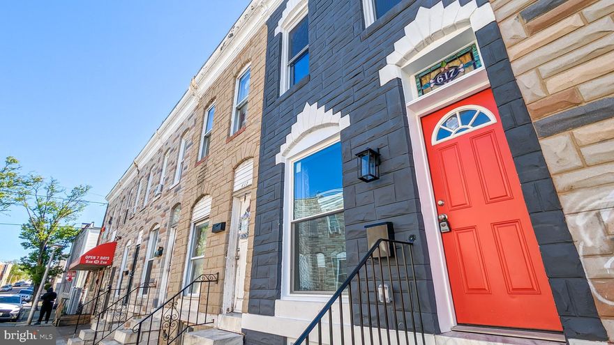 Beautiful  newly renovated 2 bedroom, 1 bathroom home in McElderry Park . Conveniently located 5 minutes from Johns Hopkins Main hospital Campus and 6 blocks from the beautiful  Patterson Park.  Buy now and get in early as the neighborhood continues to go through revitalization! This lovely row home is equipped with stainless steel appliances, granite countertops, newly fenced in yard for entertaining and a walkout basement. Completely finished basement great for entertaining or office space.  This home is perfect for a first time home buyer or perhaps a rental for traveling hospital personell. You don't want to miss this! Client prefers to use Univeral Title