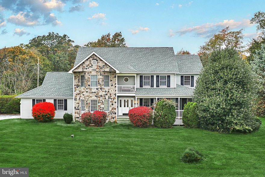 You don't want to miss this... Take a look at this Beautiful, Well-Maintained 3 Bedroom / 2.5 Bathroom Colonial Style Home on over 6 Acres in Littlestown Area School District! Have you ever wanted your own 36' x 36' Pole Barn with Concrete Floor & 200 Amp Electric Service? This Pole Barn is an excellent addition to this Amazing Property in Rural Adams County. Now, let's talk about the House. You can have peace of mind knowing that a New Architectual Shingle Roof was just installed in 2020! This property has been Very Well Cared For and is Ready for a New Owner! As you walk up to the Front of this house, you will notice some Aesthetic Stone Facing which really makes the front of this home pop! You will Love the Wrap Around Covered Front Porch with Recessed Lighting and Vinyl Railing. Off the Covered Front Porch is the Sliding Glass Door to the Formal Dining Room. Through the Front Door, you will notice the 17' ceiling height and Hard Wood Flooring in the Foyer. The Main Level Features the Formal Living Room, Formal Dining Room with Chair Railing, Eat-In Kitchen with Upgraded Corian Countertops, Updated Half Bath, Sitting Room & Family Room with Beautiful Stone Fireplace, Access to 2 Car Attached Garage and Walkout to Rear Yard! The Upstairs of this Wonderful Home contains 3 Bedrooms and 2 Full Bathrooms. The Master Bedroom has attached En-Suite, Wash Area, 7' x 7' Walk-In Closet with Access to Attic and Balcony Access! The Bedroom on the Right Wing of the Home has its' own access to Hallway Full Bath and Balcony Access as well! With the Upstairs Hallway Laundry Room, you'll never have to dread lugging your laundry downstairs again. Comfortable Central A/C and Forced Hot Air Heat (Electric Heat Pump with Oil Back-up). Don't miss your chance to buy this One-Of-A-Kind Property. Contact your agent and schedule your showing today! Open House to be held on Saturday (10/28) from 2:00 PM to 4:00 PM.