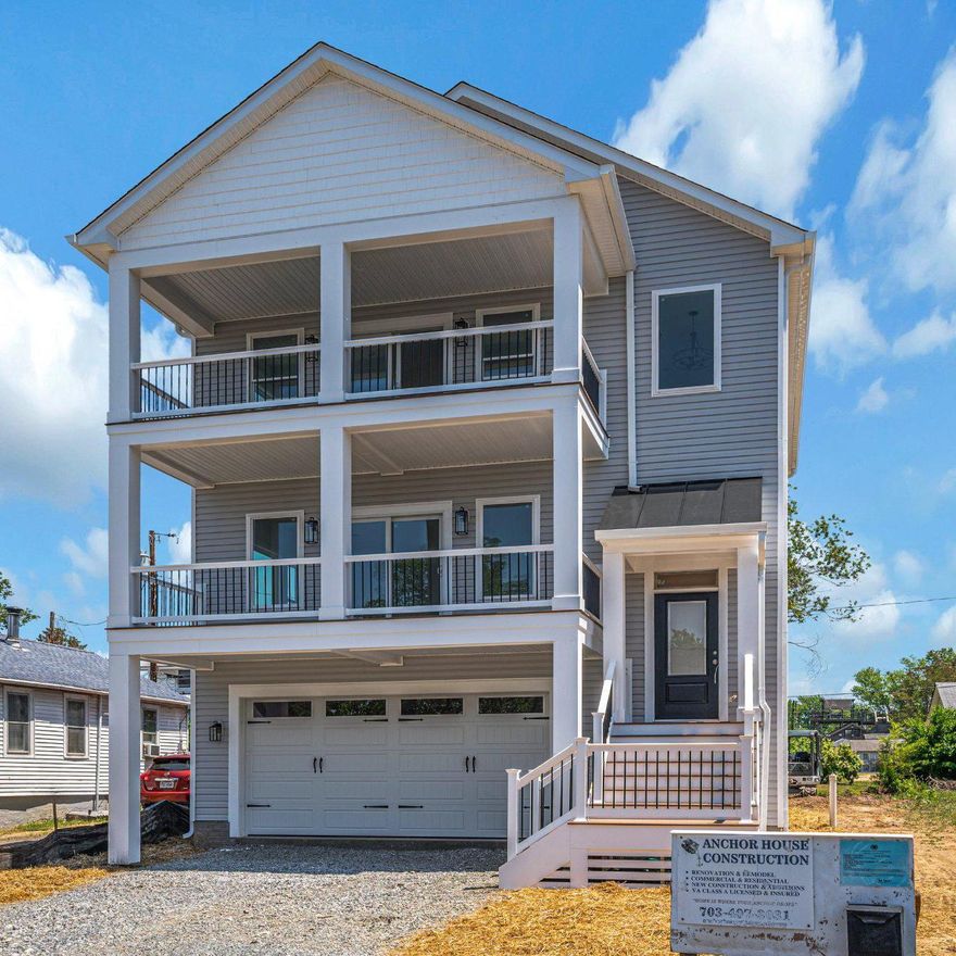 Not quite finished but ready to show!  This gorgeous home is bigger and better than a similar model previously built.  Don't miss your opportunity to own a brand new, water view home in Fairview Beach on the Potomac River.  This stunning three level home offers gorgeous river views from the main level living area as well as the upper-level primary suite.  Both levels have porches to watch Fairview's gorgeous sunsets and the boats anchored out or passing by all summer long.  This custom-built home has everything you need for a full-time residence or a luxurious summer home.  The primary bedroom is very spacious with a walk-in closet, bath with dual sinks and a porcelain tile walk in shower.  There is also a bedroom on the main level with a full bath and walk in closet that serves as a second primary or a guest suite.  The great room is large enough for both entertaining and dining and opens to the kitchen which has a big island and large pantry.  The lower level boasts a rec room and full bath... making a total of four full baths and four bedrooms.  There is plenty of room for friends or family to stay and enjoy river life with you.  The large two car garage, rear deck, and fenced rear yard are the icing on the cake in this must-see home.  Fairview Beach is a golf cart community with private beaches for residents, a marina, a restaurant, lots of community events and more!