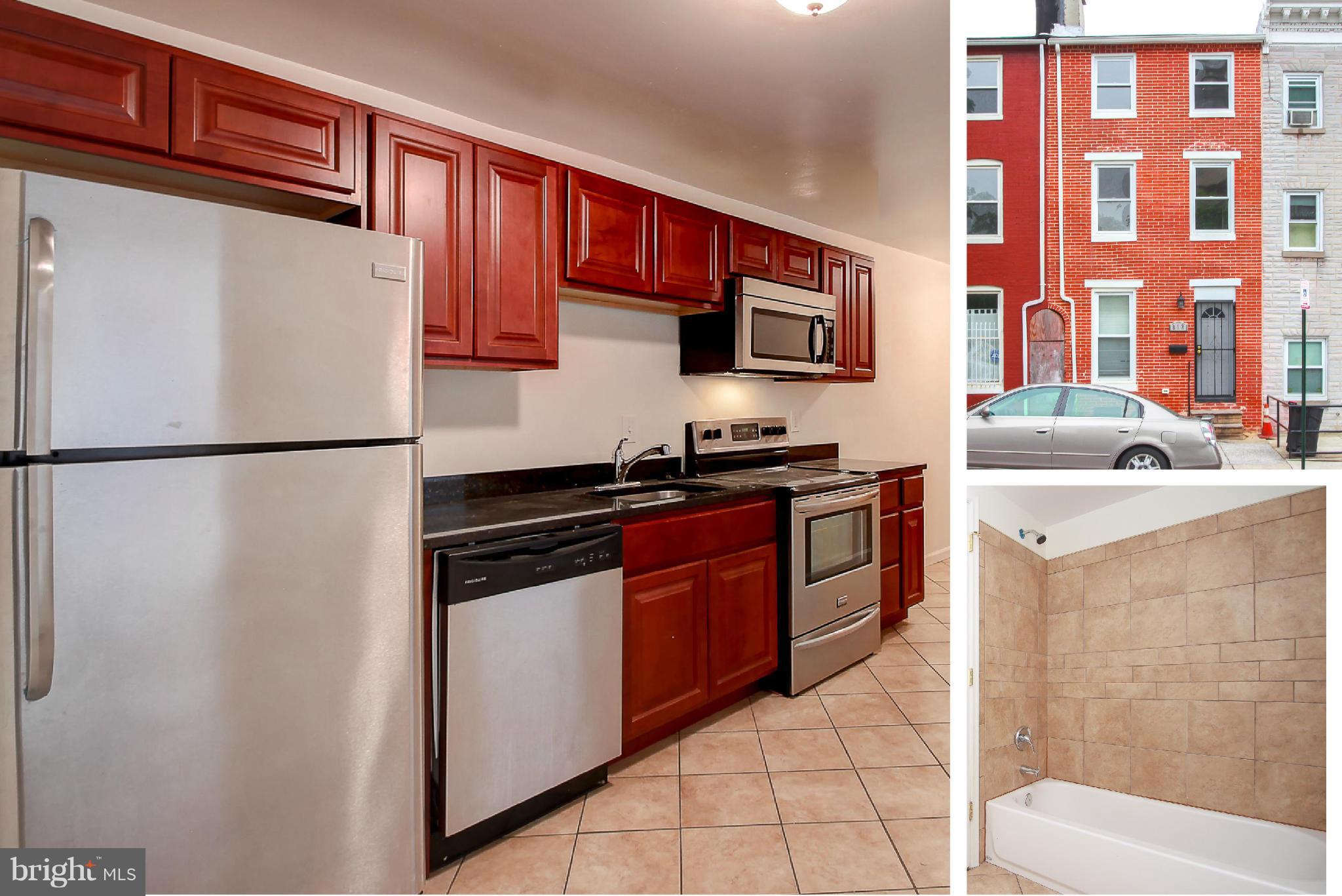 Amazing 3BR / 2.5BA renovation with beautiful hardwood floors. Gourmet kitchen w/ cherry cabinets, granite counter-tops & SS appliances, open floor plan, ceramic tile baths & nice finishes throughout. Enjoy the nice yard with privacy fence & its just a short walk to Hopkins or downtown. Many grants available including up to 25K Johns Hopkins live near your work grant money. Easy to show!