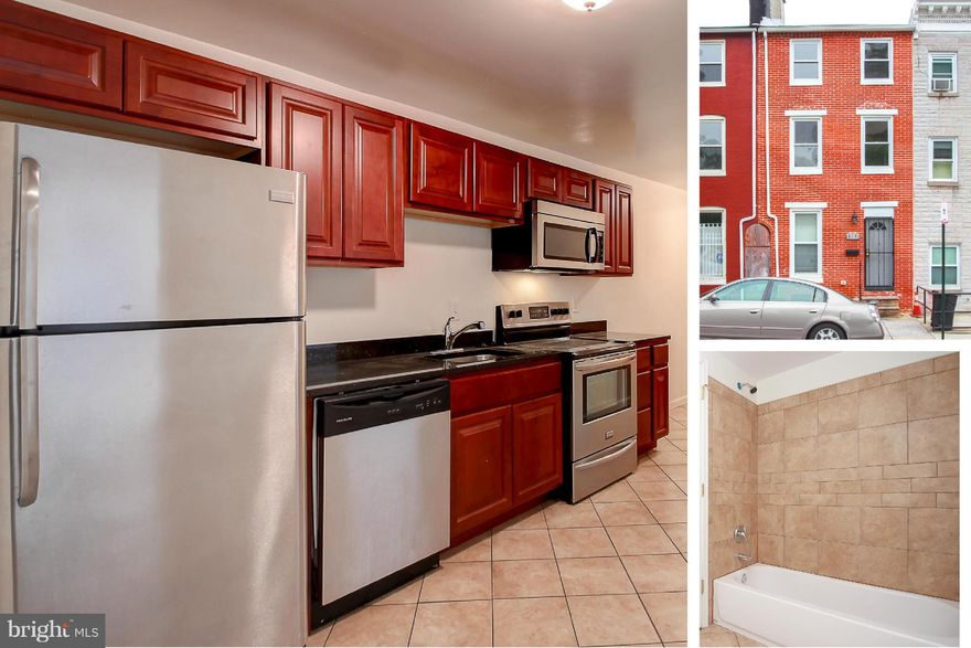 Amazing 3BR / 2.5BA renovation with beautiful hardwood floors. Gourmet kitchen w/ cherry cabinets, granite counter-tops & SS appliances, open floor plan, ceramic tile baths & nice finishes throughout. Enjoy the nice yard with privacy fence & its just a short walk to Hopkins or downtown. Many grants available including up to 25K Johns Hopkins live near your work grant money. Easy to show!