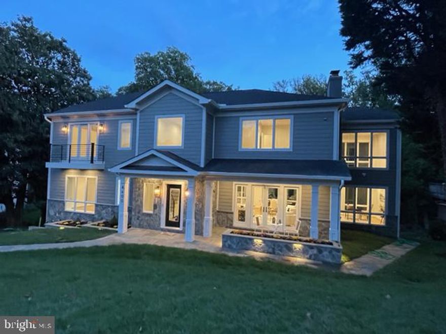 Welcome to a Meticulously designed, outstandingly  spacious and unique three-level Craftsman home on a rare half-acre(-) lot backing to a park-like, treed setting in Donaldson Run & steps to Washington Golf and Country Club.  This home offers approximately 6150 sq ft of flexible, open living space capturing light and function to its greatest use. The home provides six bedrooms, six full bathrooms and two half bathrooms.  The exterior boasts slate and stone hardscape, including a beautiful walkway to the front door, a walkway to the rear patio,  two lighted stone slate planters and covered front patio.  Rain water management has been accomplished by underground pipes to take excess water from the front to the rear of the property.  The house exterior is hardi plank with polyurethane trim.  Entering the home you get a breathtaking view through the great room and the covered deck to the treed area of the back yard . The sun-drenched main level includes white oak hardwood flooring throughout, top of the line Anderson 400 windows and recessed lighting.  The Spacious, handsome Great Room is accented by a marble wall with a gas or wood burning(buyers option for gas, builder will provide gas logs, and same for lower level) fireplace. Office off the great room is graced by windows on two sides and a door to the back deck.  The kitchen has all Thermador appliances which include a 48in refrigerator, six burner stove with exhaust hood, second oven/microwave, dishwasher and wine cooler. A tub sink with marble splash, quartz counter top, abundant storage space in Premium Decore Cabinetry and ample counter space. The first floor bedroom was built to be considered as an owner's suite or long-term guest/in-law suite with two closets and a double sink in the bathroom. The second floor also has white oak hardwood flooring and Anderson 400 windows in all rooms. Three of the four bedrooms are ensuite with separate bathrooms.  The upper level owner's suite has two walk-in closets, bath with soaking tub glass shower, double sink and separate commode room with plumbing for a bidet. There is a full laundry room with front loading GE washer and dryer.  The lower level provides flexible living ideas. The flooring is resilient flooring and the whole lower area has a built in water control system that includes two sump pumps. There is a suite with kitchen/sitting area, stone-faced gas or wood fireplace, counter space for cook top plus cabinets and hook-up for a refrigerator.  There is a bedroom, full bath and separate room with utilities for a stacked washer and dryer.  Private door leads to the lower patio and back yard. There could be multiple uses for this space such as bar area, exercise room or in-law suite.  The large recreation room with a half bath, closet set up for another stack washer and dryer and outerwear hanging area/Mud Room exits to the covered 2 car parking area, which has electrical outlets and EV power outlet. Also on this level, entered from the outside is a large storage room with built-in shelving and water proofed walls. Other significant features of this home include: outside lighting, wiring for outside cameras, three zone heating and cooling, gas line on deck for outdoor grill, space for 4 additional parking spaces, Ring door security, all closets are custom designed with lighting, all rooms wired for CAT 6 and TV and a back yard with space for a swimming pool should an owner desire one.