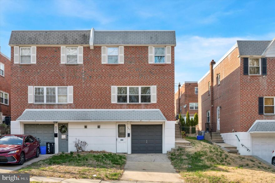 Well kept and freshly painted - 4 bedroom 3 1/2 bath twin - Absolutely fabulous twin located in heart of Andorra. Step through the front door into the living room featuring hardwood flooring. The bright and airy living room features room to entertain, lots of windows, and original hardwood flooring. The dining room is gorgeous and an ideal space for eating, entertaining, and holiday gatherings. Spacious eat-in kitchen with gas cooking. Outside access to deck (ideally located off the kitchen for grilling )which overlooks rear yard! Up the stairs, the primary bedroom is beautifully designed, fully updated and has the features you've been looking for including spacious closets, lots of windows, and natural lighting. The primary bathroom features include a full shower, tile flooring, and privacy. Head downstairs to the large, finished basement with a full bath, an office and tons of space that can act as 4th bedroom, your media, yoga room, Peloton studio, or a man cave!  1 car garage with a driveway large enough for 2 cars and plenty of street parking. Located in close proximity to Valley Green and Forbidden Drive of Fairmount Park for hiking, walking, bicycling and/or relaxing by the Wissahickon Creek. Come and see for yourself - before its gone