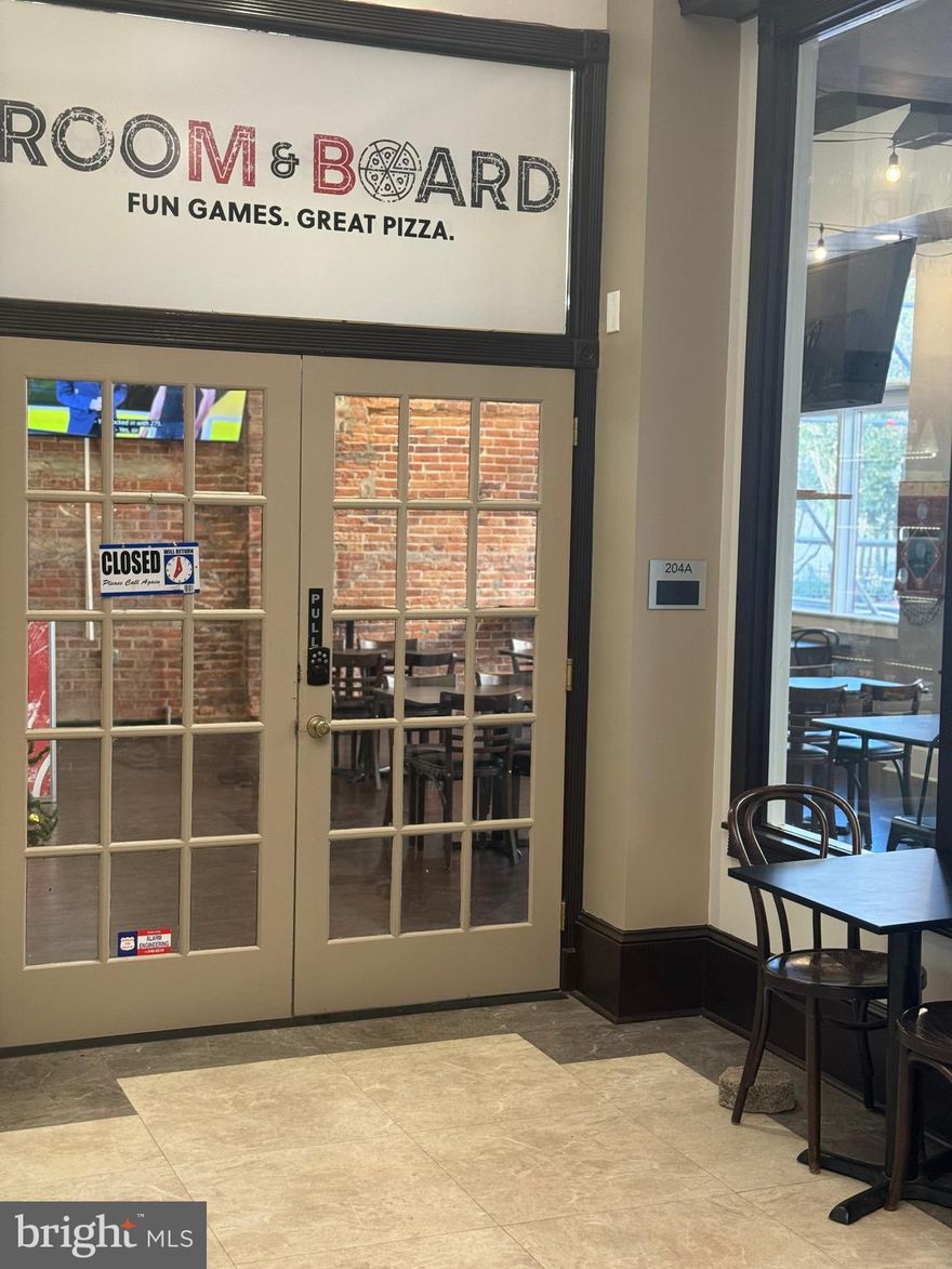 Former Mayabella's Pizza.
- Direct Main Street frontage and located at the north entrance of the SU Downtown Building.
- Comfortable dining area, ample kitchen, walk in, and storage room.
- All restaurant equipment shown in the photos are available for purchase. 
- Equipment list is in the documents tab.
- There is no hood or ansul system but the Landlord is supportive of the improvement.
- Landlord is also supportive of the new Tenant obtaining a Beer/Wine License.
- There is an adjacent 821 SF unit that could be added