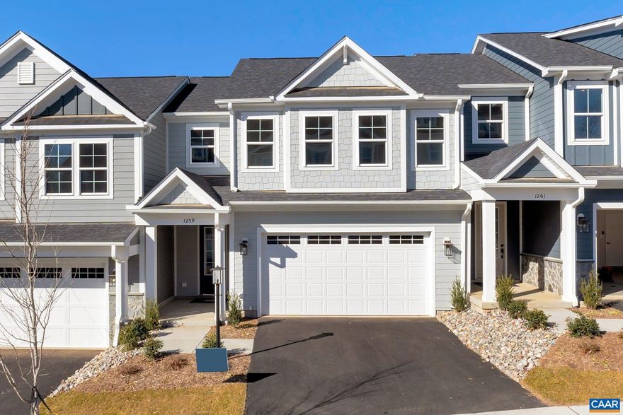 Move-in today! Welcome to the Grove at Brookhill, a quiet NEW neighborhood nestled in the woods with all the conveniences of Route 29 North in Charlottesville. The interior Bayberry villa features the PRIMARY BEDROOM ON THE MAIN level, FIREPLACE and PATIO! Offering a luxurious en suite bath and walk-in closet, an open concept kitchen equipped with WALK-IN PANTRY, soft-close cabinetry and granite tops in both kitchen AND baths, plus MUD ROOM & LAUNDRY on the main level. Two private secondary bedrooms with a full bath, OPEN LOFT, POCKET OFFICE & STORAGE round out the second level. Real Stone, James Hardie ColorPlus® Siding, AND a 2-CAR GARAGE make this Bayberry special!  Brookhill Town Center coming soon with recreation, restaurants, and miles of sidewalks and walking trails planned. Actual photos.,Granite Counter,Maple Cabinets,Painted Cabinets,White Cabinets,Wood Cabinets,Fireplace in Great Room