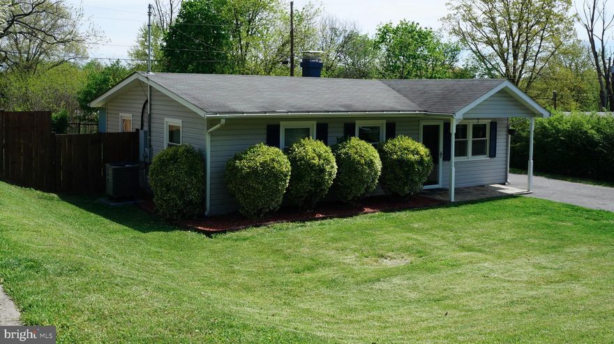 Cozy 3-bedroom Rancher in a great neighborhood minutes outside Frederick City W/O city taxes! Remodeled kitchen w/ updated appliances, renovated bath, new HVAC, newer roof, spacious living room and huge fenced yard. Detached 26'x30' garage/shop w/ electric, concrete floor. Take a look and see all the space and character this charming home offers!