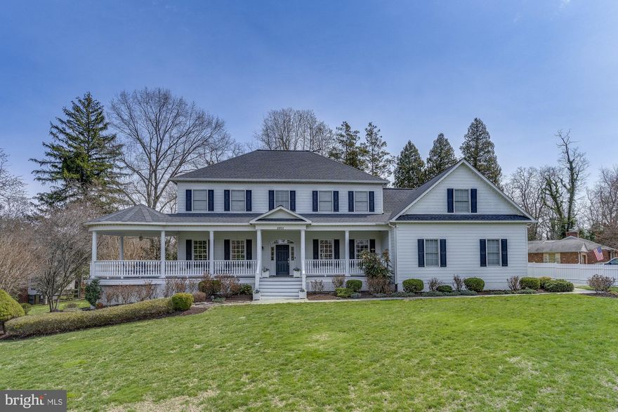 Beautiful custom farmhouse built in 2008 and sited on a quiet .78 acre corner lot. A true backyard retreat with a pool, deck, patio, fire pit, yard, and shed. Welcoming wrap-around covered front porch and foyer with marble flooring. Elegant interior with 5 bedrooms, 4.5 baths and 4,496 finished square feet over 3 levels. Open floor plan perfect for entertaining with a gourmet kitchen, family room with gas fireplace, and formal dining room. Main level owner’s suite with a walk-in closet and spa-like en suite bath with a soaking tub and separate shower. Main level also features a private home office, laundry room and half bath. Second upper level owner’s suite with a walk-in closet and en suite bath with soaking tub and separate shower. Two additional bedrooms and a full bath on the upper level. Bonus room over the garage suite perfect for a craft room, playroom or second home office. Finished walk-up basement with a recreation room, gas fireplace, 5th bedroom, full bath and storage room. Convenient location close to restaurants, shops, parks and downtown Vienna. Easy access to Tysons, Metro & DC. Top rated Oakton/Thoreau/Oakton Pyramid.