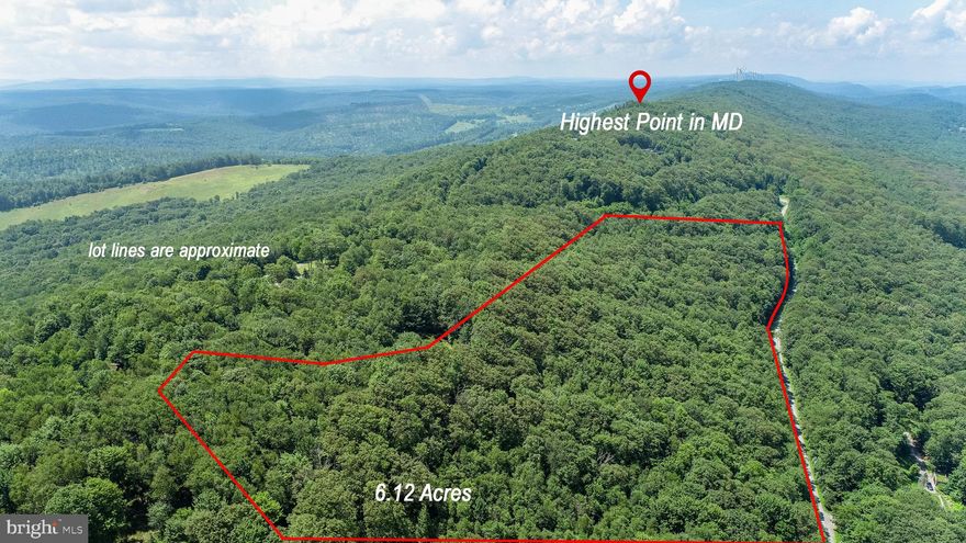 Opportunity to own over 6 acres on Backbone Mountain adjoining the Highest Point in Maryland! This lot will offer some of the best views from Maryland's highest point with western exposure. Approved perc and electric to  site, ready for you to build your dream home! Residential community. No camping, no hunting. Call today to schedule a time too see this remarkable property!