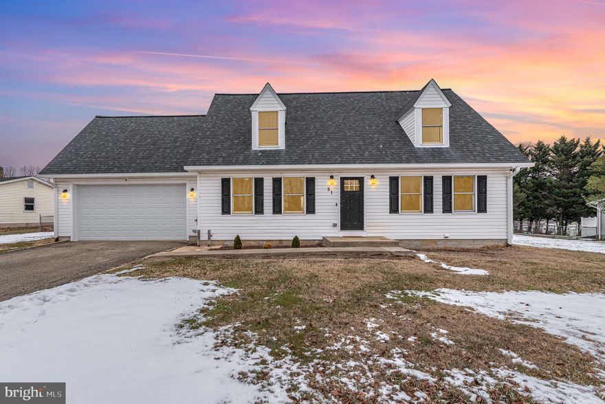 Come enjoy this move in ready cape cod home!  This house offers a primary bedroom on the main level and also provides an office/multi purpose room on the main level. The upper level provides 3 additional bedrooms.  New luxury vinyl plank floors on main level. New carpet, fresh paint, new light fixtures, new faucets, new exterior doors, and some new interior doors/shelving are just some of the recent improvements. The kitchen offers a bar/island and has new granite countertops. Some of the recent improvements include:  water heater 2025, roof/gutters 2021, insulated garage door 2022, new pool pump and liner 2022, new pool cover 2024, new well pump in 2023, new stairs/deck 2024. The inground pool is approximately 20 x 40. The back yard is fenced and also has a raised garden bed.  100% financing is offered. One year home warranty included. Professional photos coming soon. 

. 
'