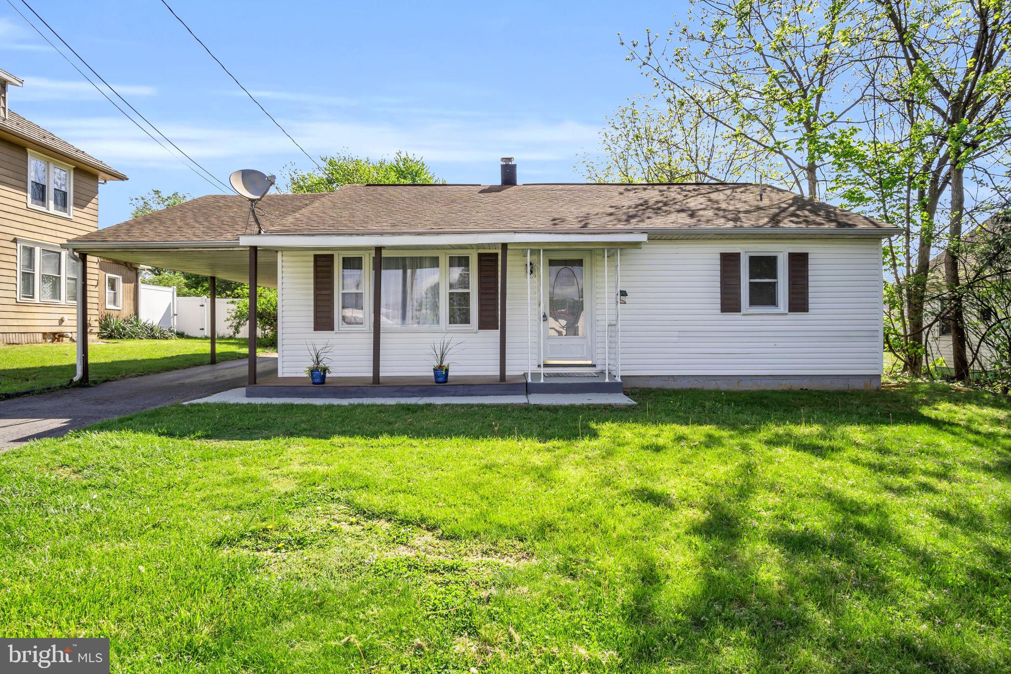 Welcome to your dream starter home in the highly sought-after South Middleton School District! This turn-key 3-bedroom ranch is perfect for first-time homebuyers seeking comfort, style, and convenience. This home offers a large carport and huge concrete pad outside for parking, turn arounds, and doubles as a patio for outdoor entertainment. The large backyard offers endless possibilities and privacy. Step inside to discover gleaming hardwood floors and expansive living spaces filled with natural light. The modern kitchen boasts crisp white cabinets, sleek stainless steel appliances, and a spacious eat-in area ideal for family meals or entertaining. Move-in ready and brimming with charm, this home is your gateway to homeownership.